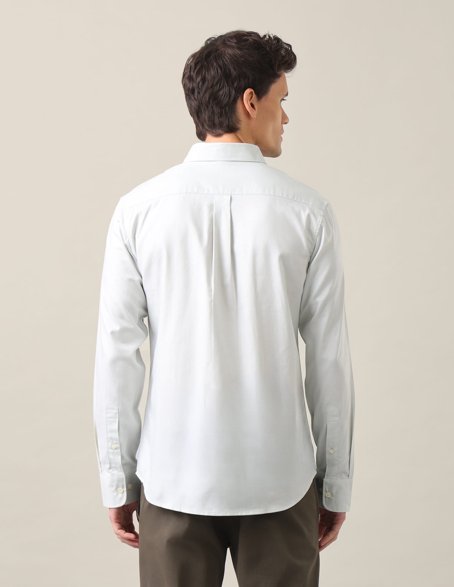 Solid Tailored Fit Shirt Light Green - U.S. Polo Assn. India | Large