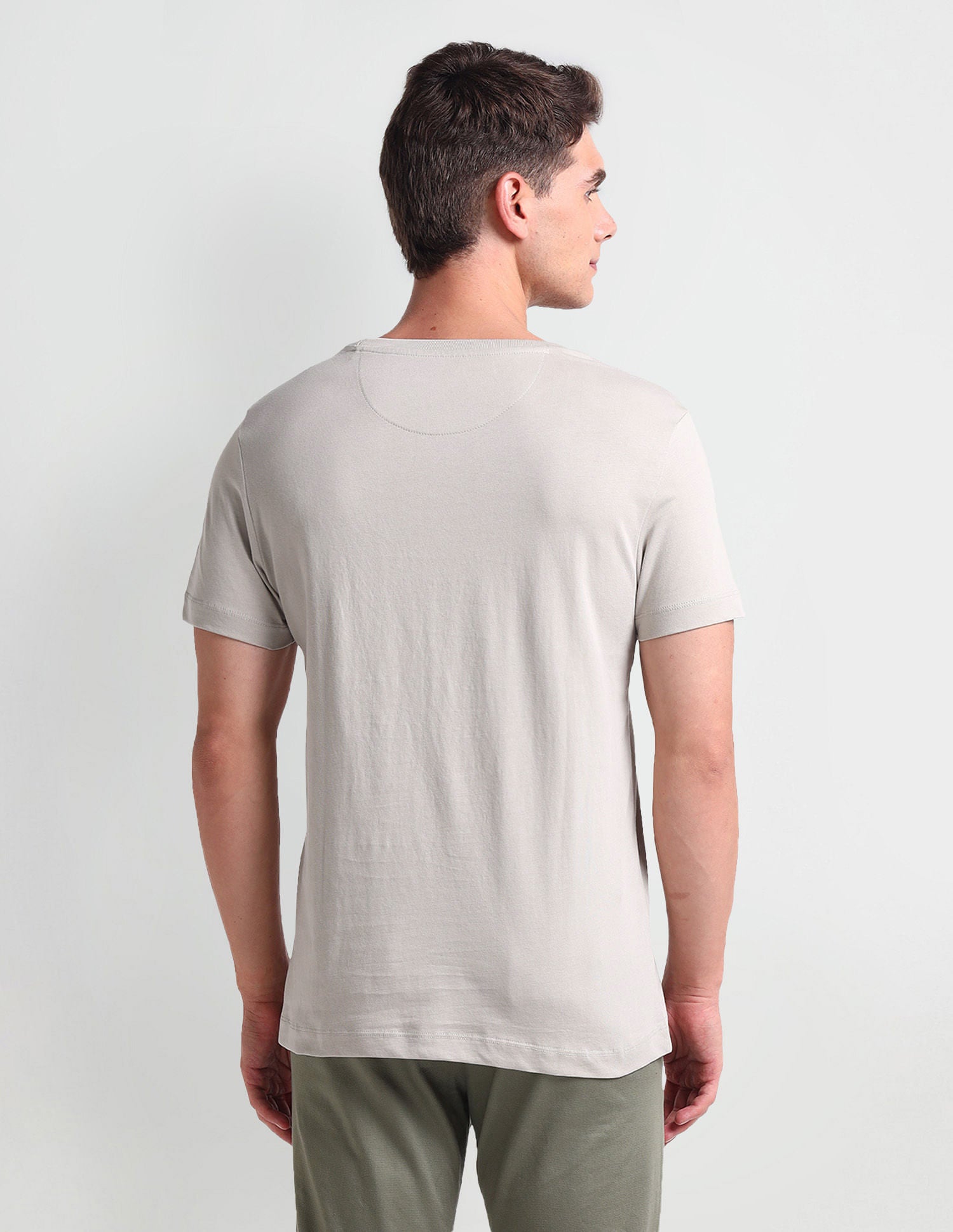 Muscle Fit Brand Print T-Shirt Grey - U.S. POLO ASSN. | Large