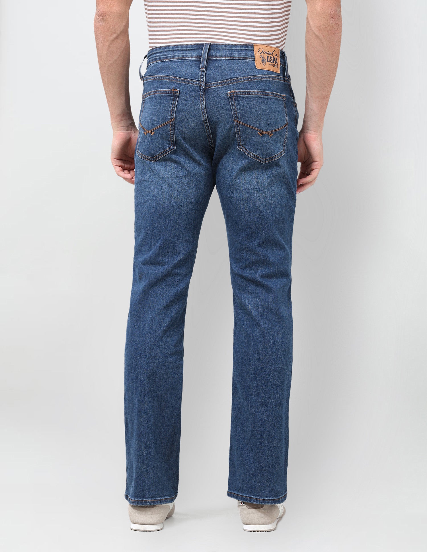 Connor Bootcut Fit Blue Jeans Dark Indigo - U.S. Polo Assn. India | Large
