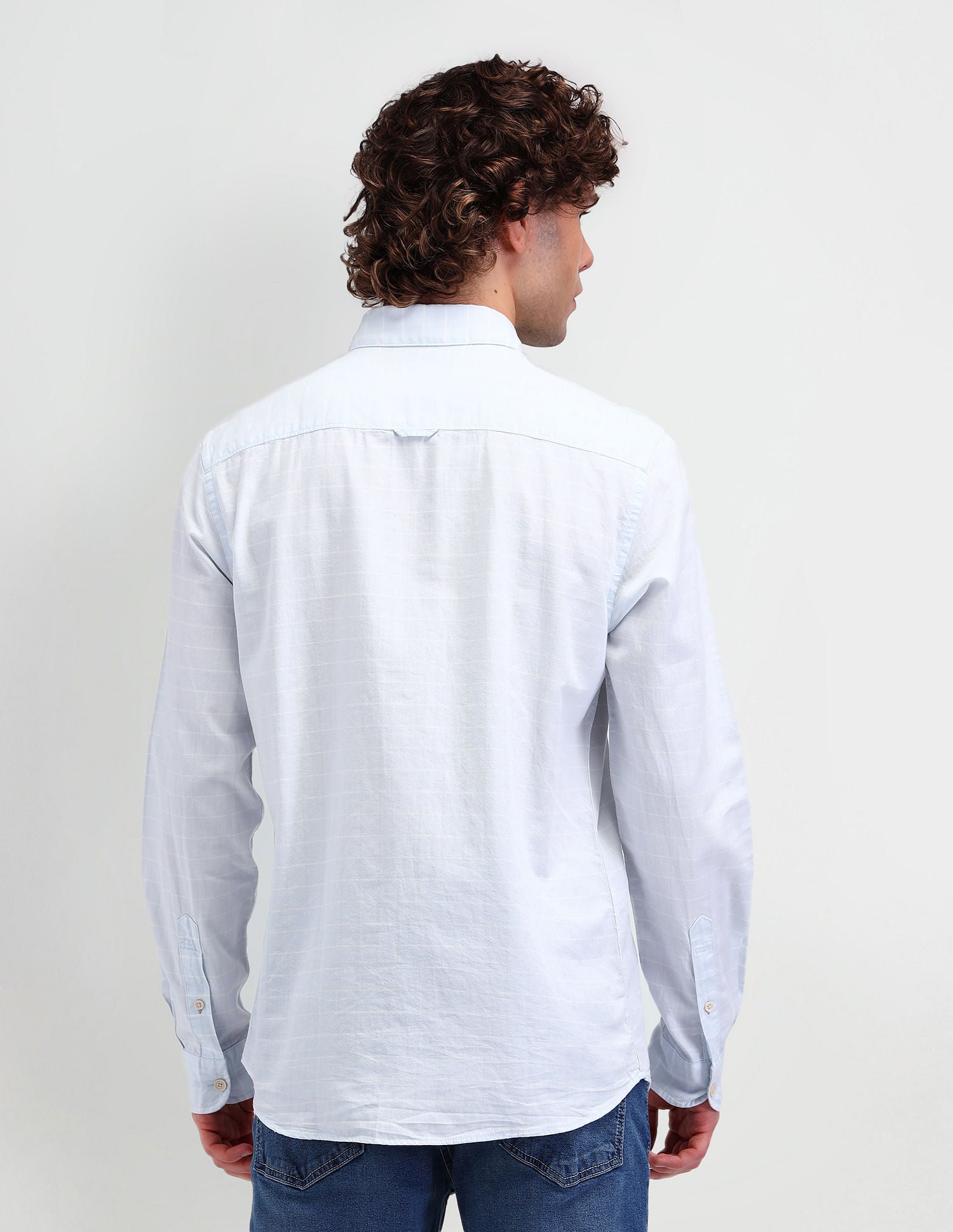 Slim Fit Button Down Shirt Lt. Blue - U.S. Polo Assn. India | Large