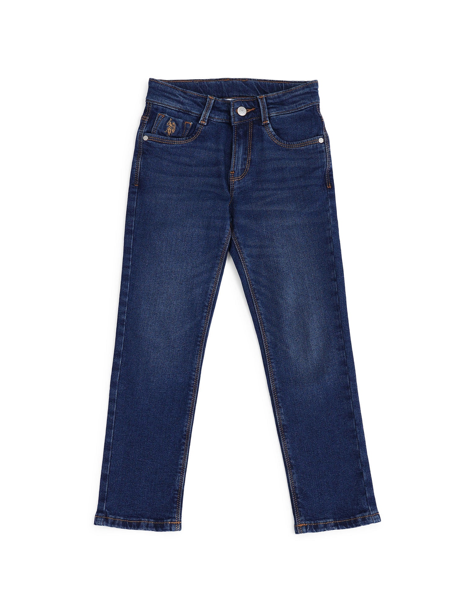 Slim Fit Stone Washed Jeans Dark Blue - U.S. POLO ASSN. | Large