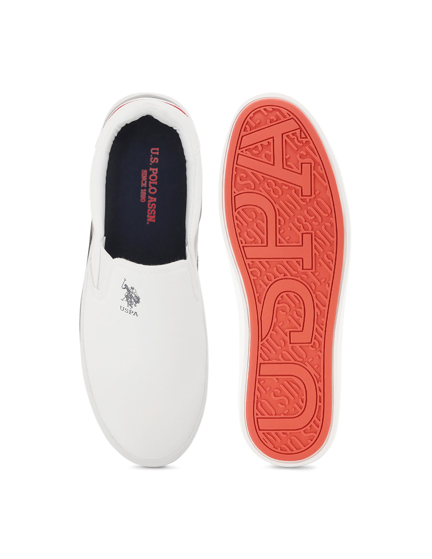 Men Timeo 2.0 Round Toe Sneakers Off White - U.S. Polo Assn. India | Large