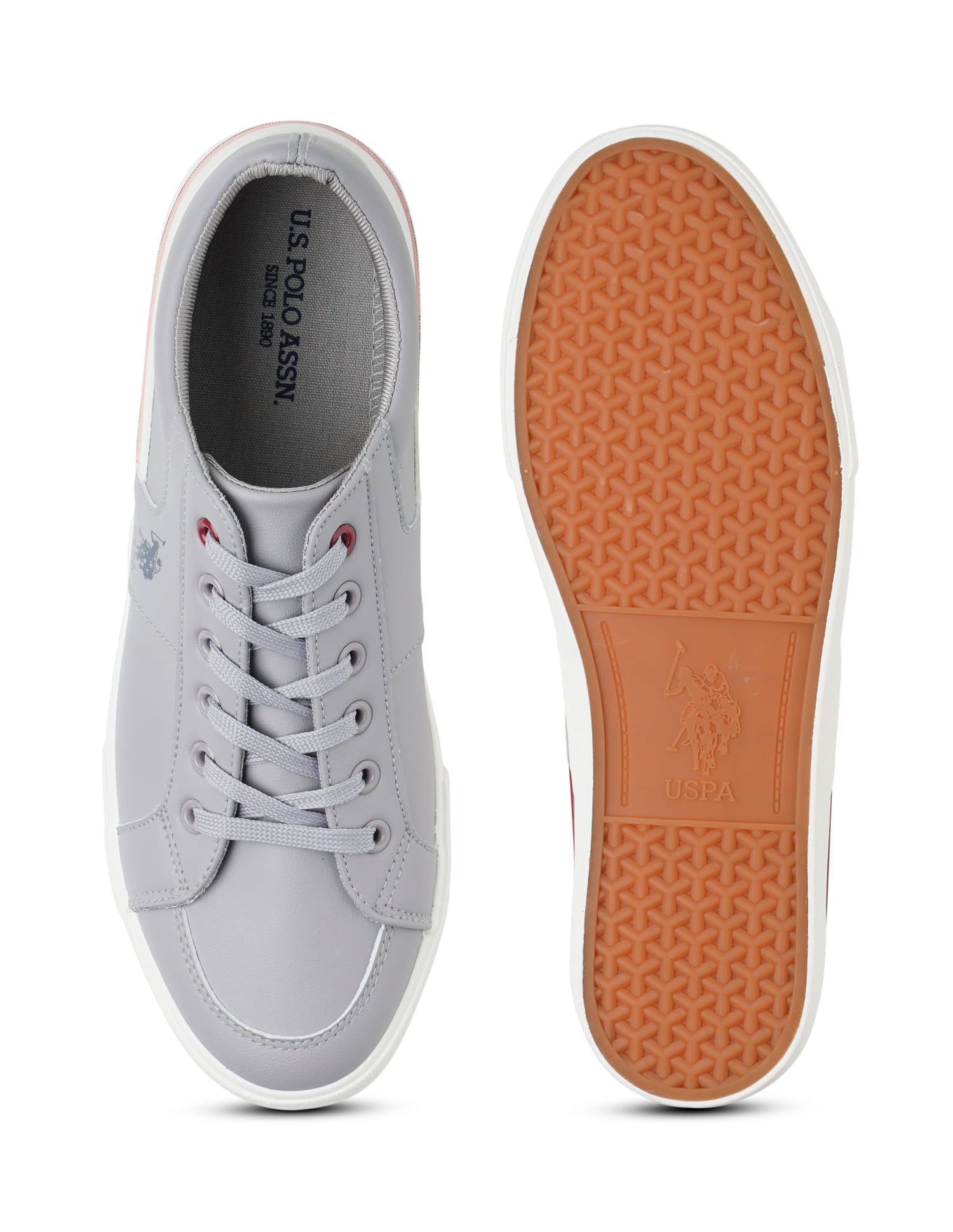 Men Clarkin 11.0 Colourblocked Sneakers Grey - U.S. Polo Assn. India | Large