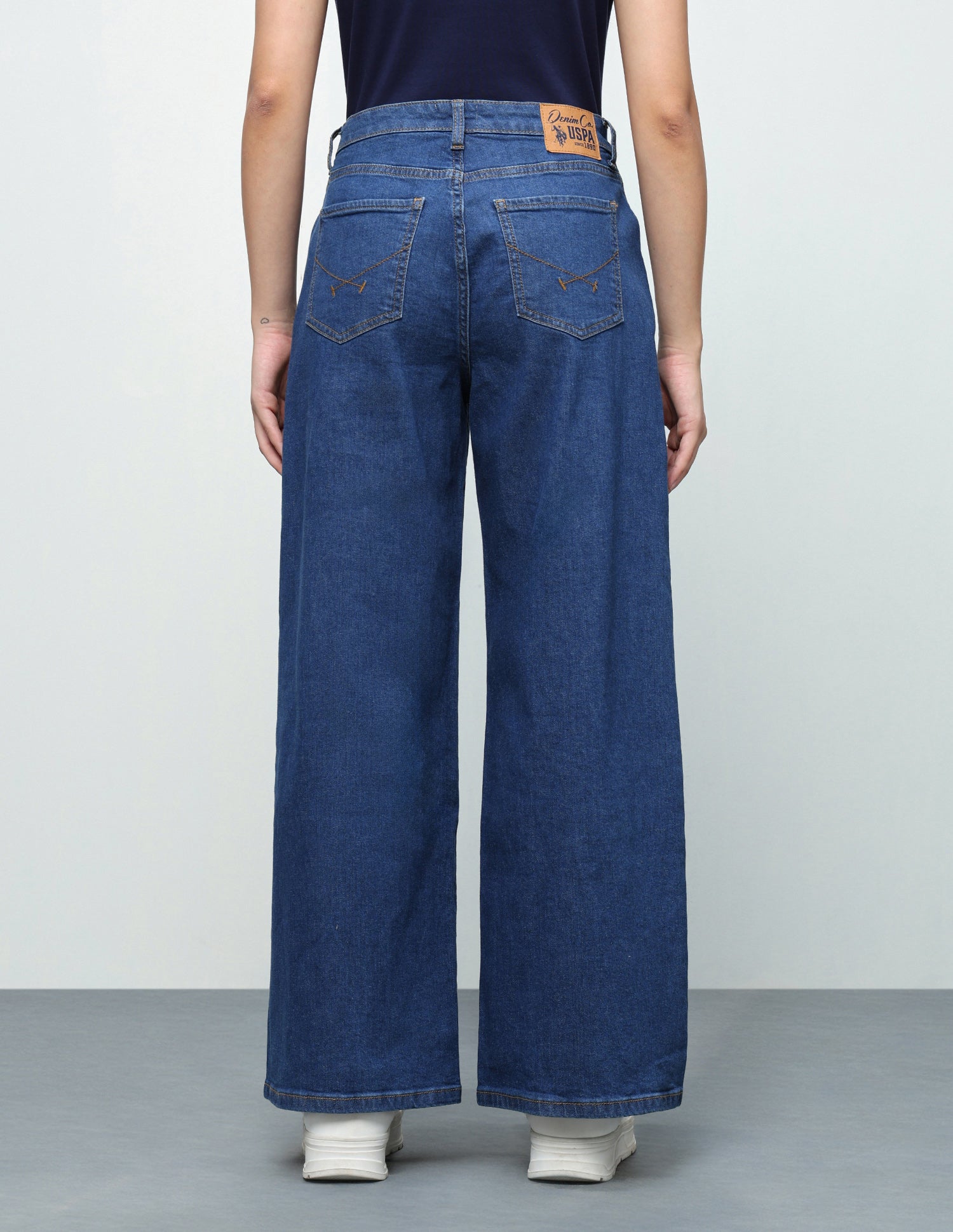 Baggy Fit Blue Jeans Dark Blue - U.S. Polo Assn. India | Large