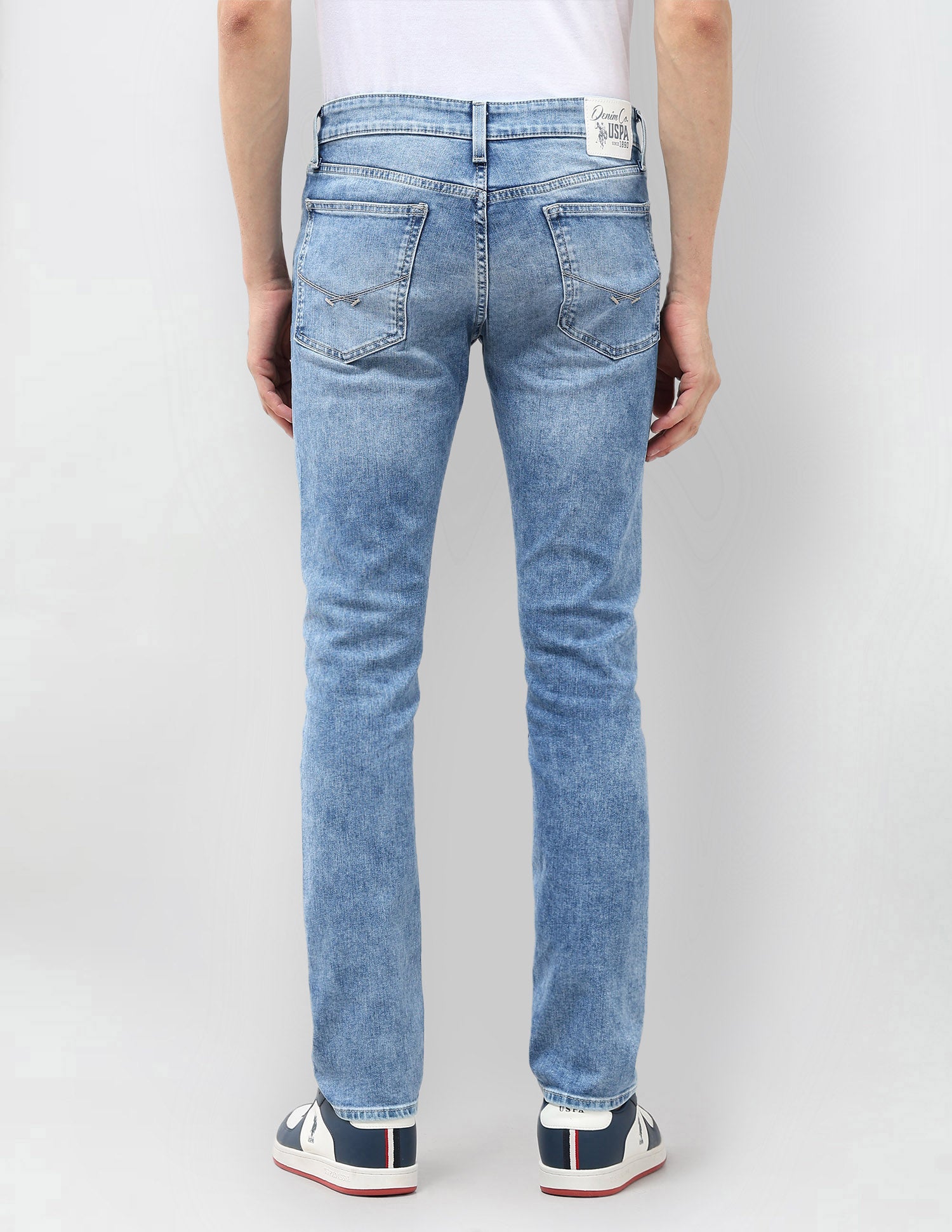 Regallo Skinny Fit Blue Jeans Light Blue - U.S. POLO ASSN. | Large