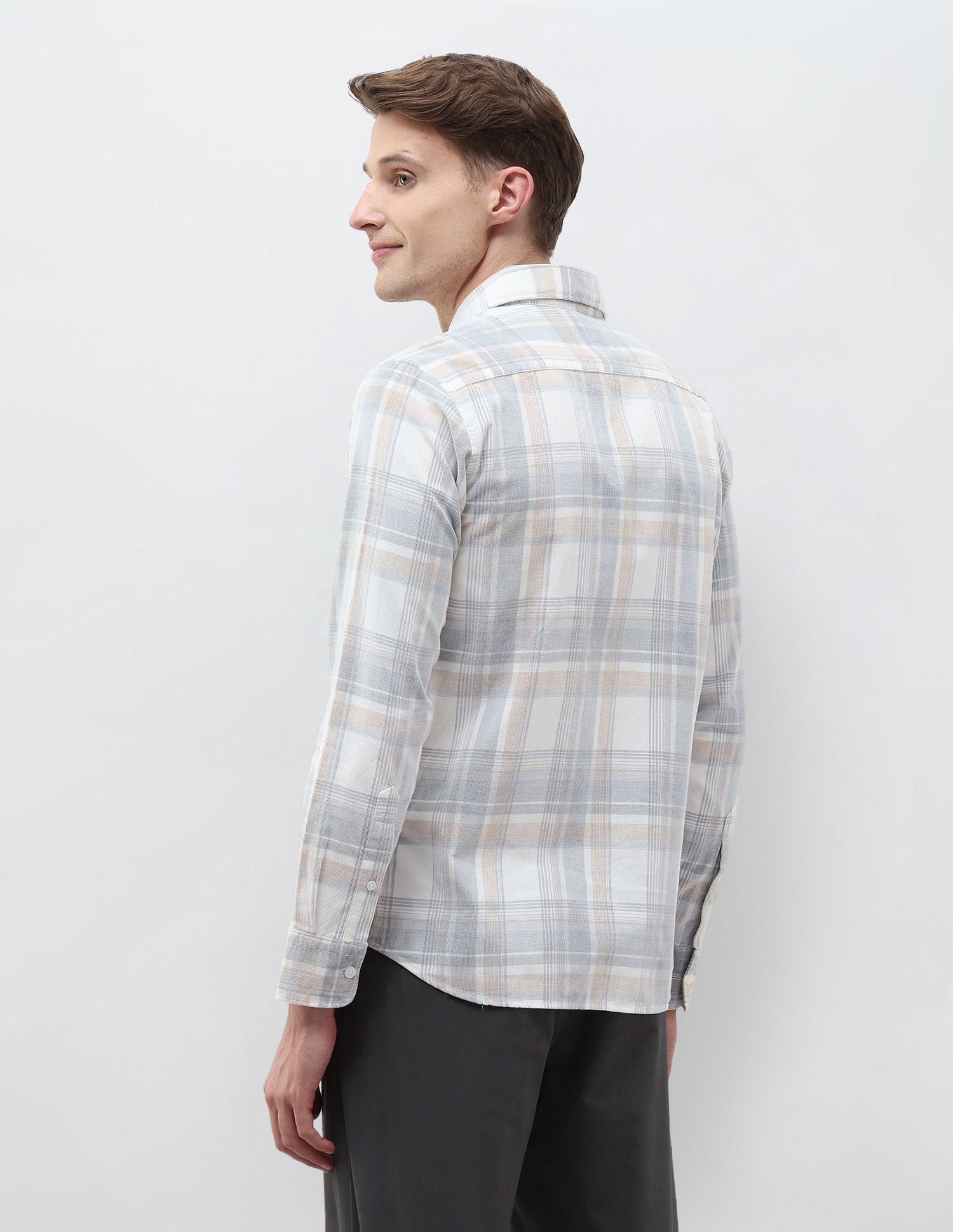 Corduroy Tailored Fit Shirt Grey - U.S. POLO ASSN. | Large