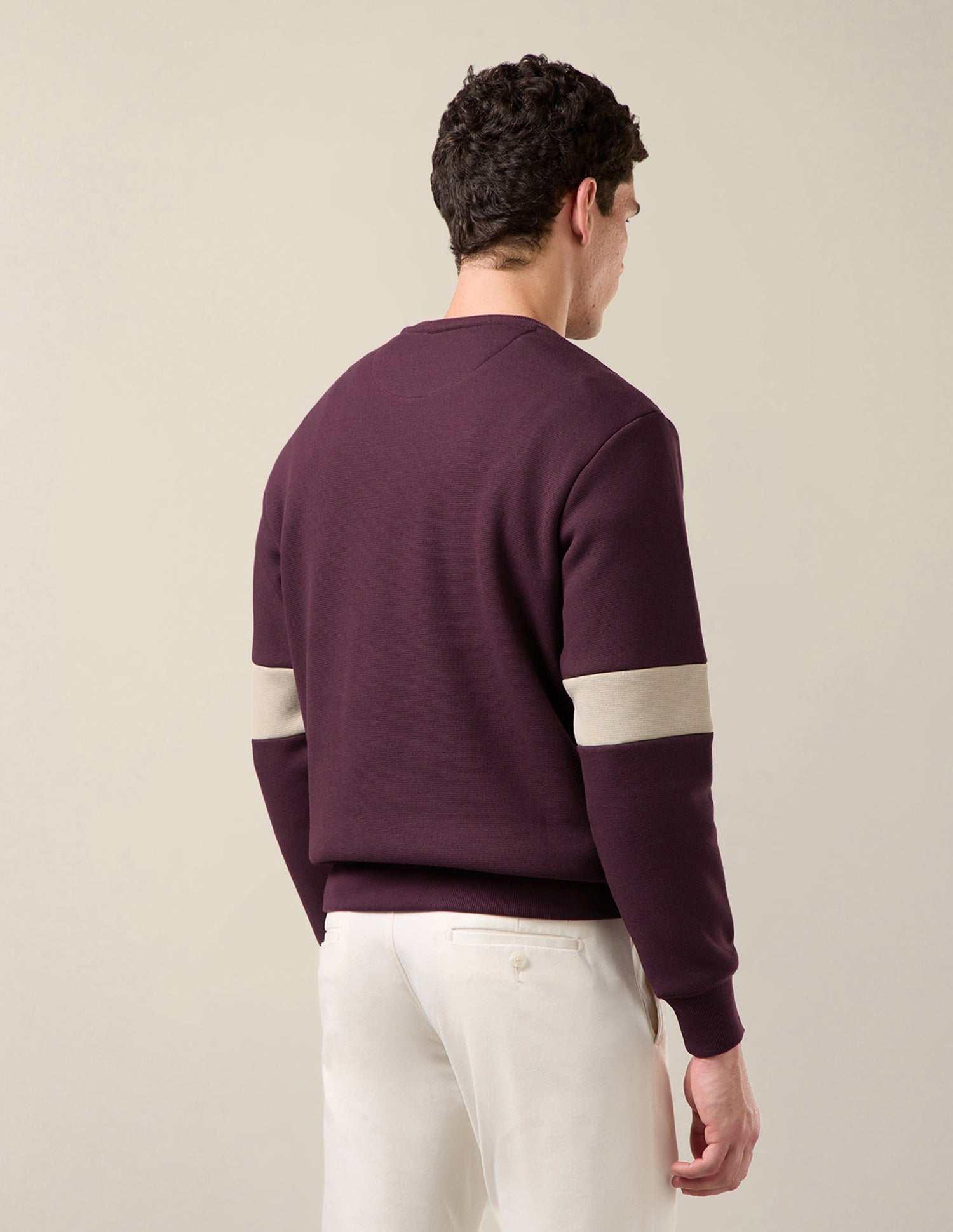 Brand Applique Slim Fit Sweatshirt Maroon - U.S. Polo Assn. India | Large