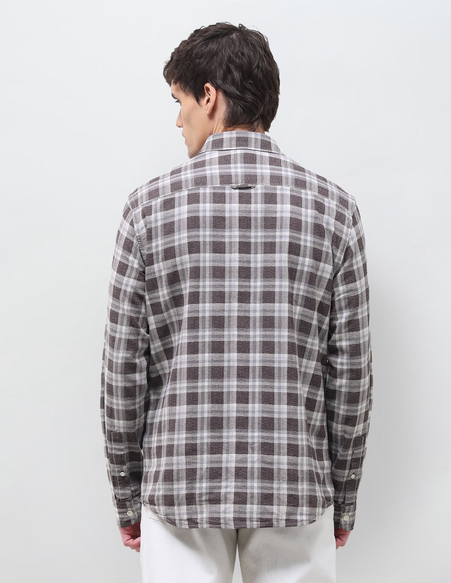 Tartan Checked Regular Fit Shirt Brown - U.S. Polo Assn. India | Large