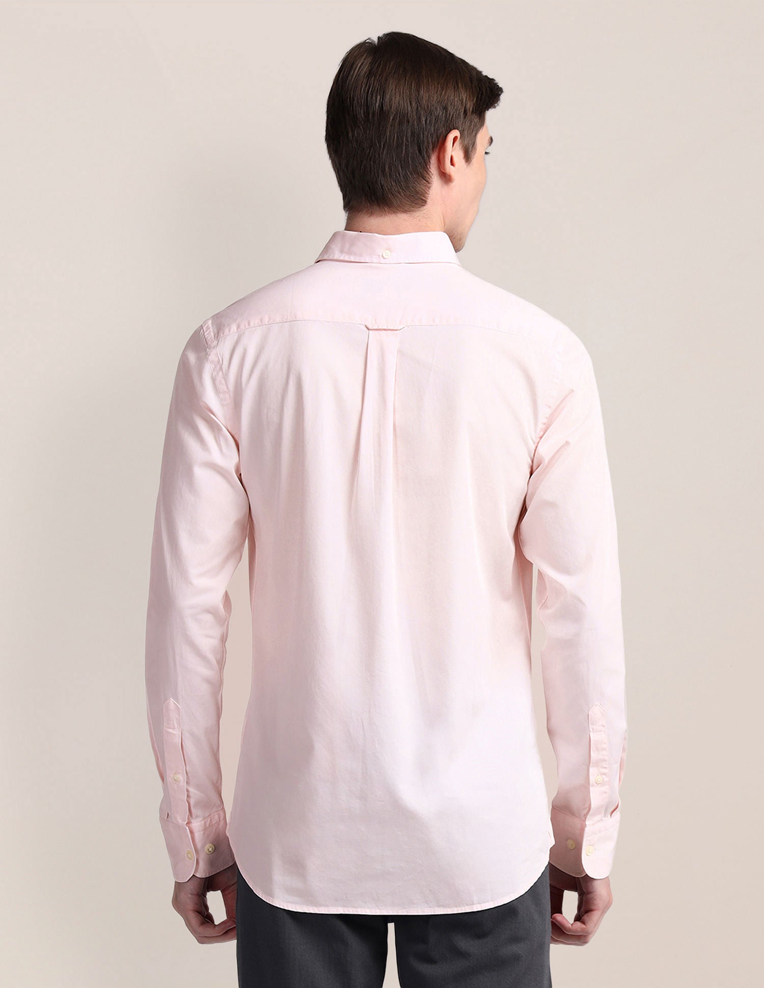 Tailored Fit Cotton Twill Shirt Light Pink - U.S. POLO ASSN. | Large
