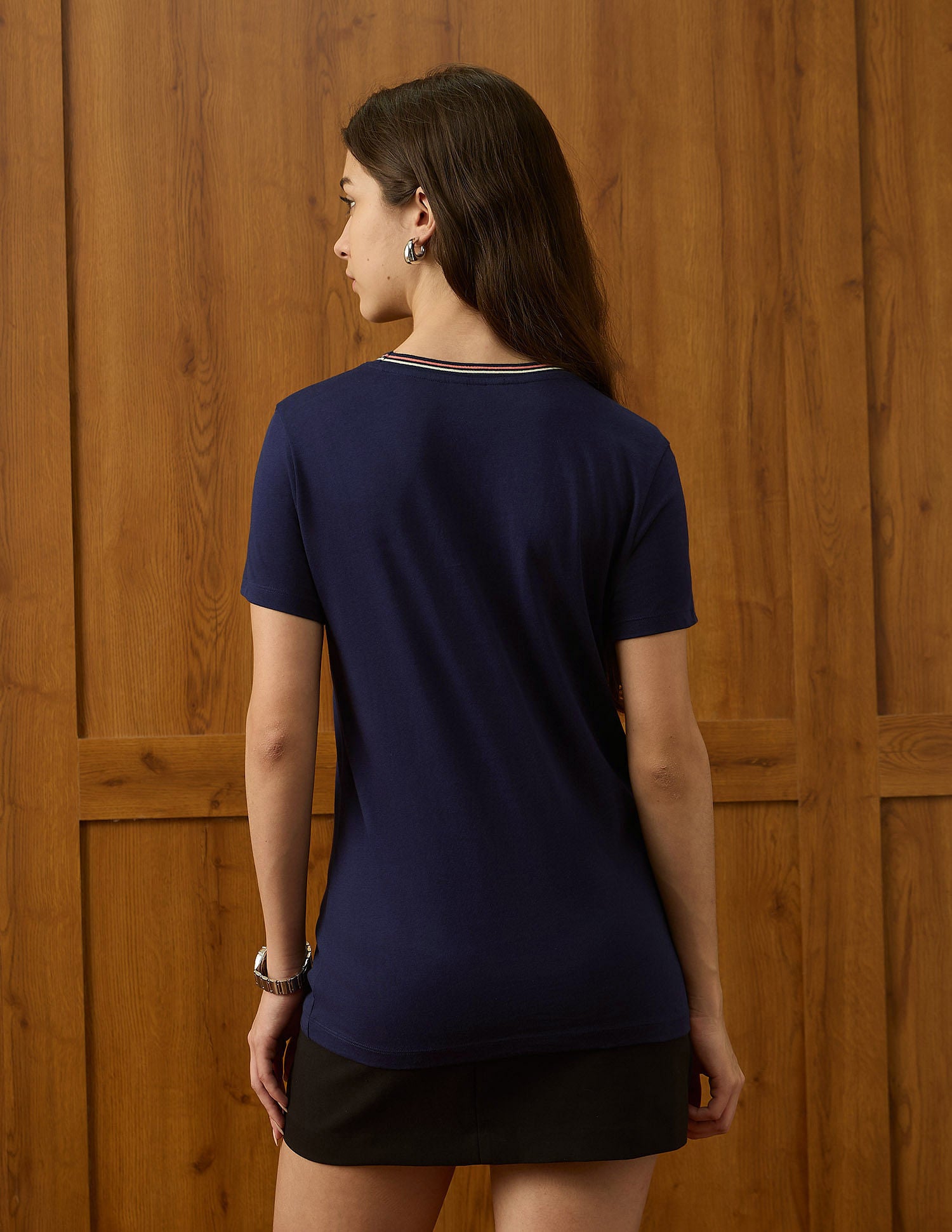 Brand Printed Regular Fit T-Shirt Navy - U.S. POLO ASSN. | Large