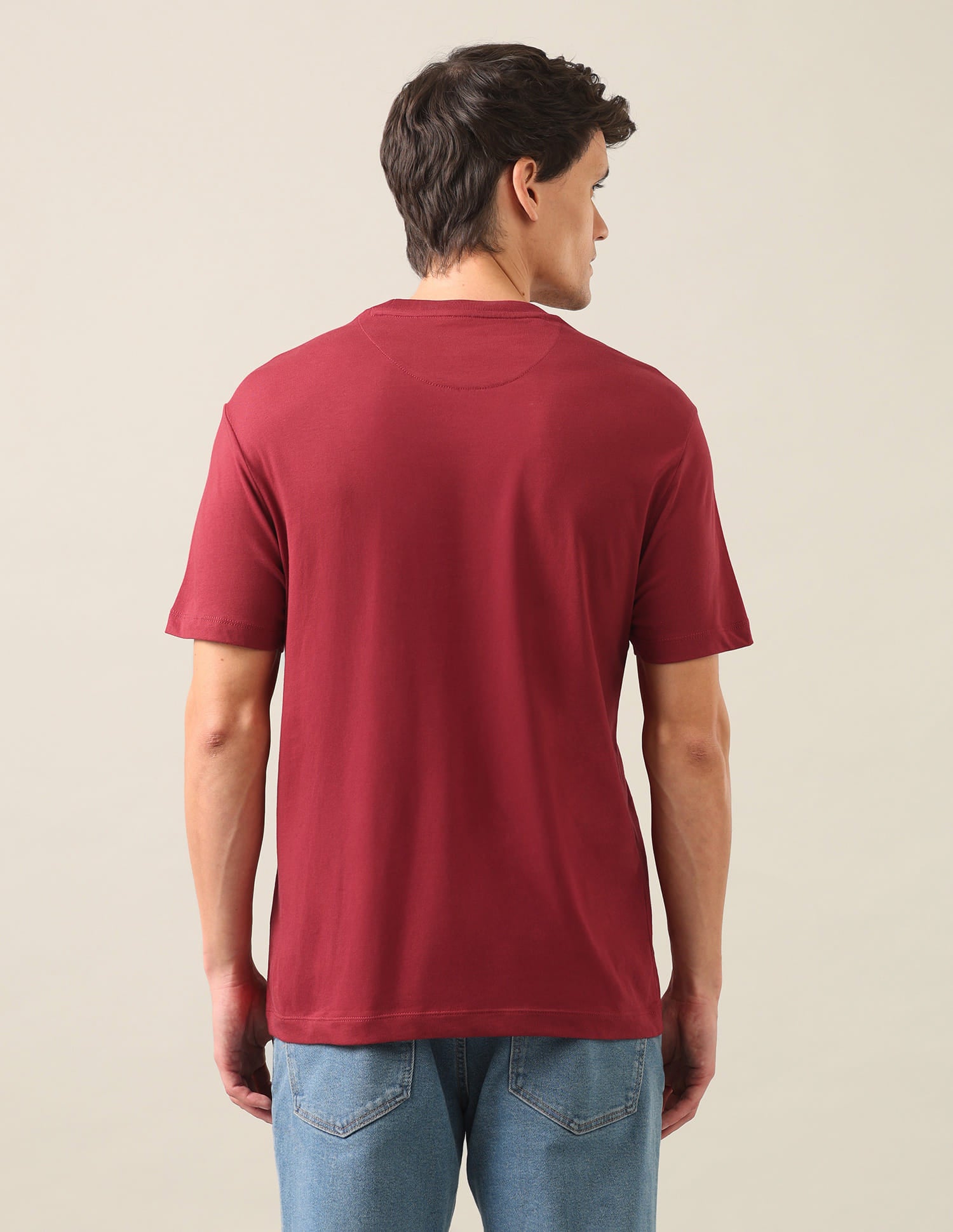 Graphic Brand Printed Regular Fit T-Shirt Red - U.S. Polo Assn. India | Large