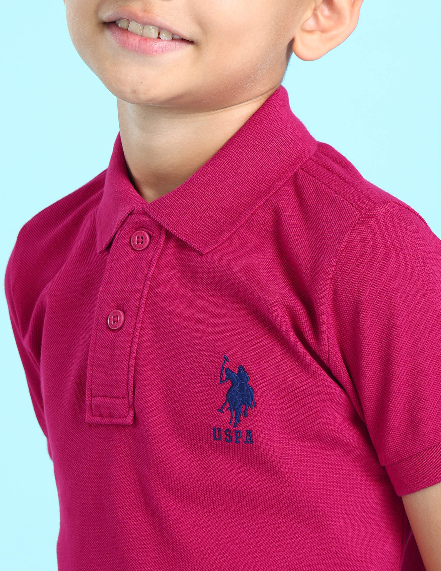 Boys Solid Polo Shirt Maroon - U.S. POLO ASSN. | Large