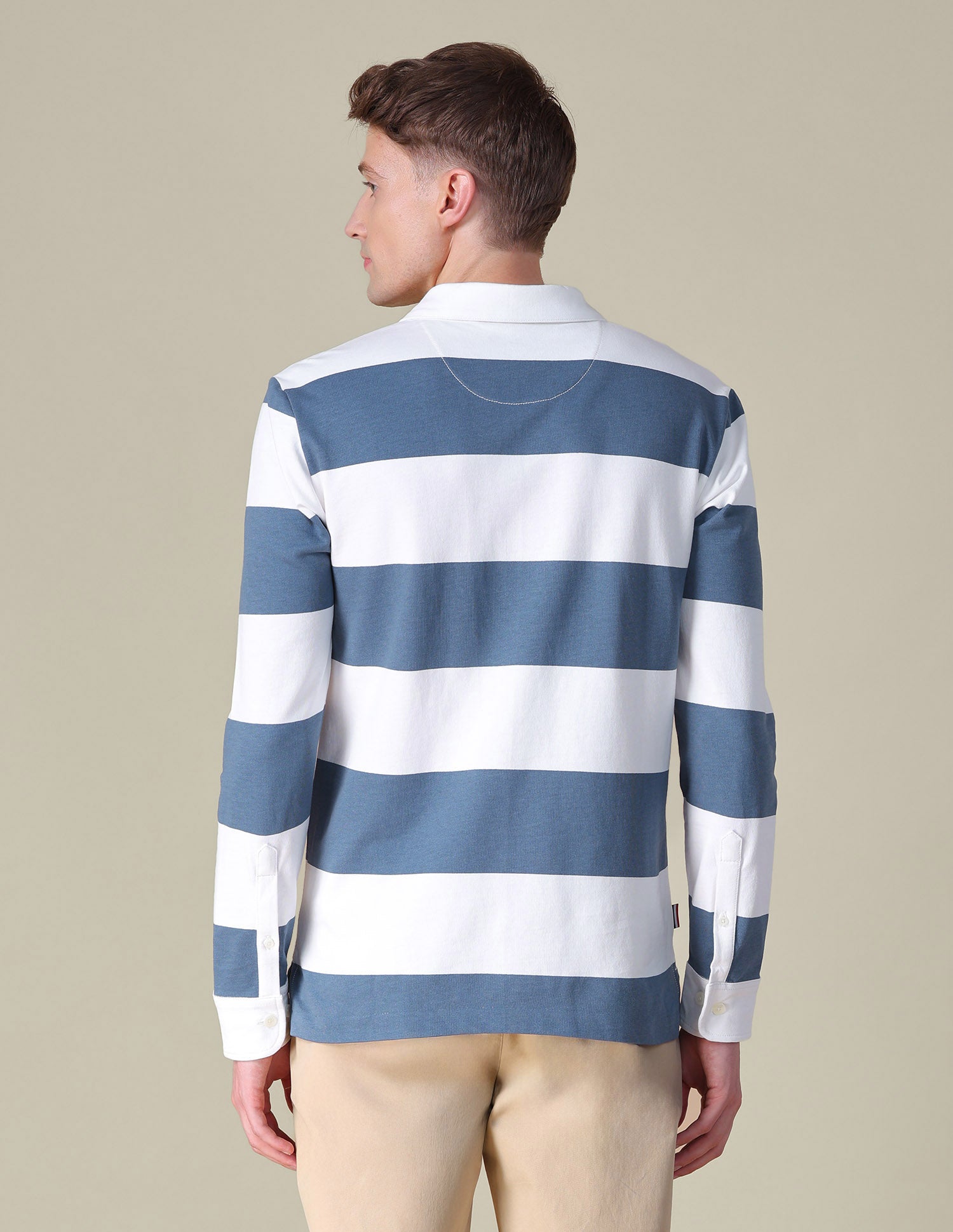 Horizontal Striped Slim Fit Polo Shirt Blue - U.S. POLO ASSN. | Large