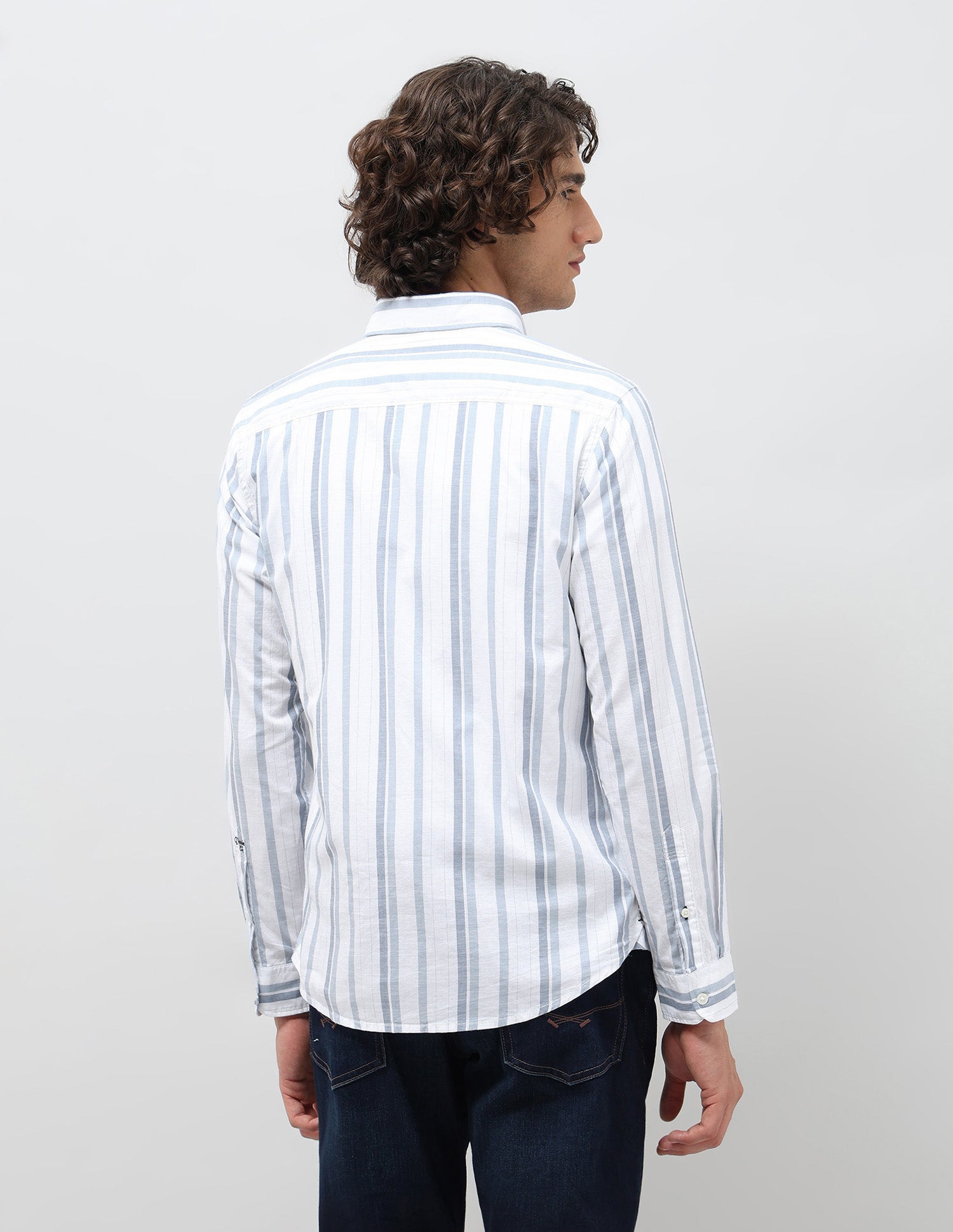 Pure Cotton Slim Fit Shirt Blue - U.S. POLO ASSN. | Large