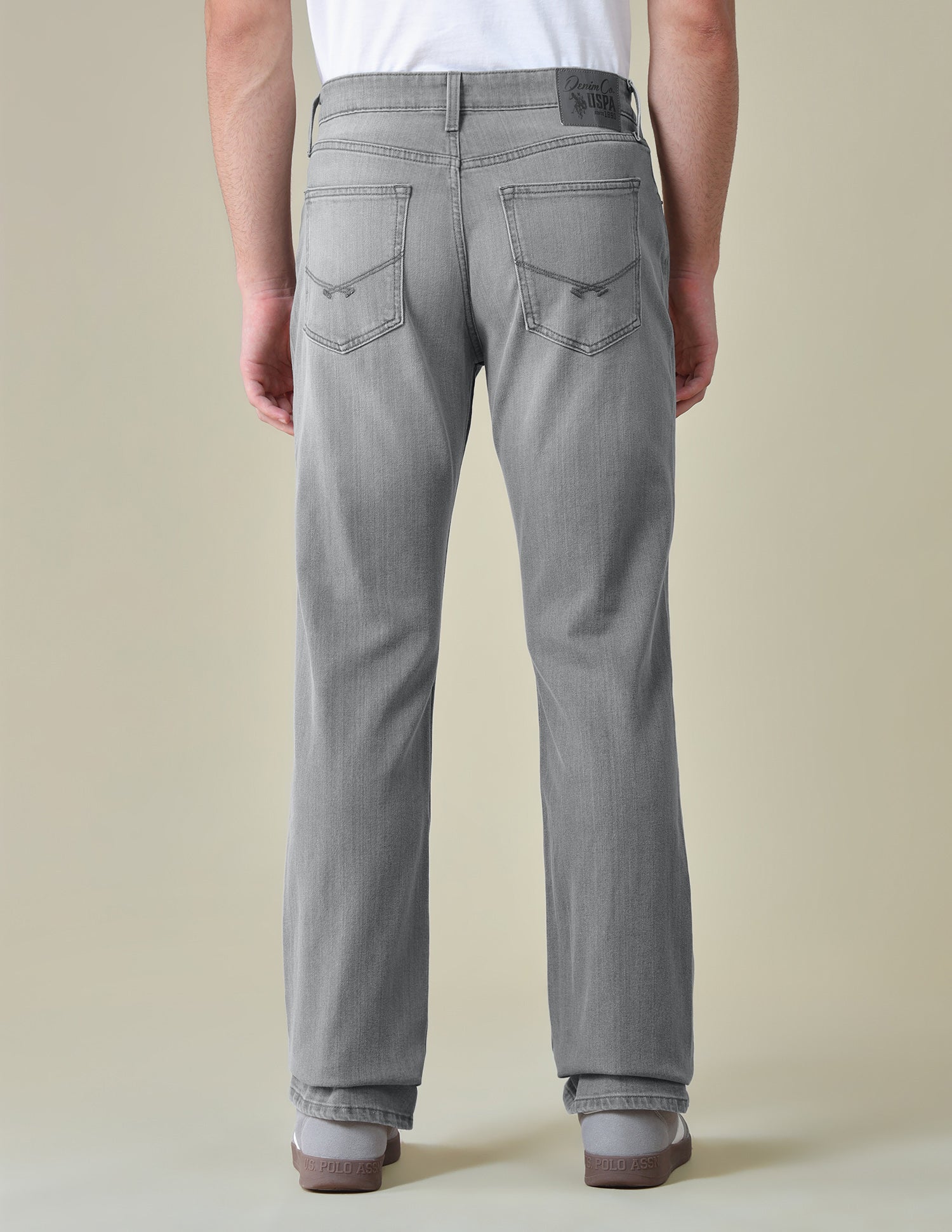 Connor Bootcut Fit Grey Jeans Mid Grey - U.S. Polo Assn. India | Large