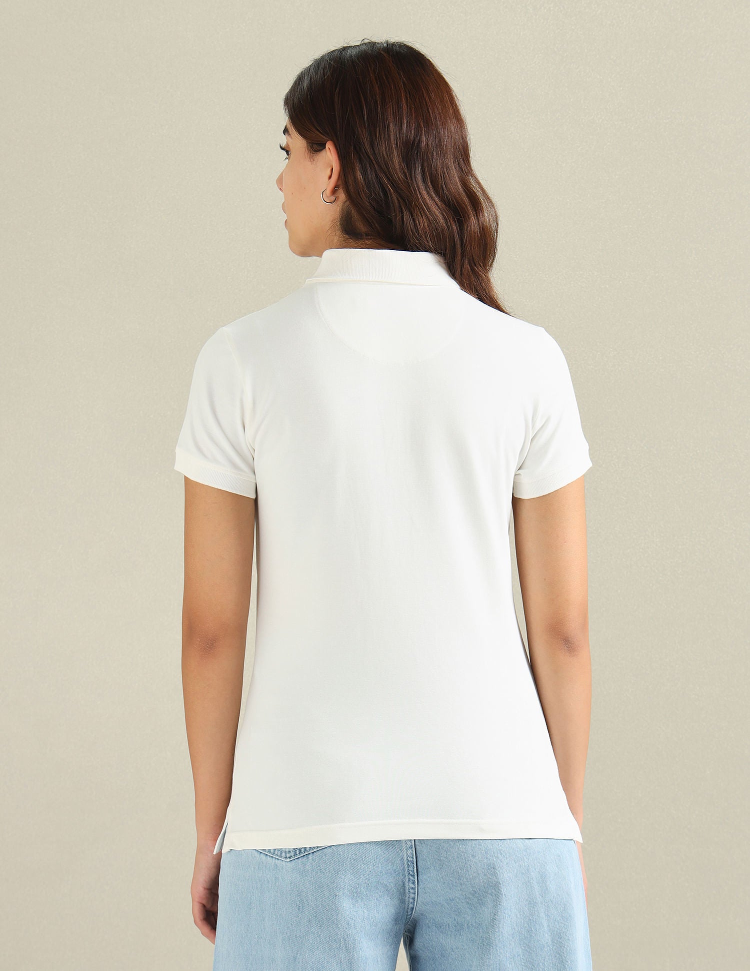Ornamental Tile Logo Polo Shirt Off-White - U.S. Polo Assn. India | Large
