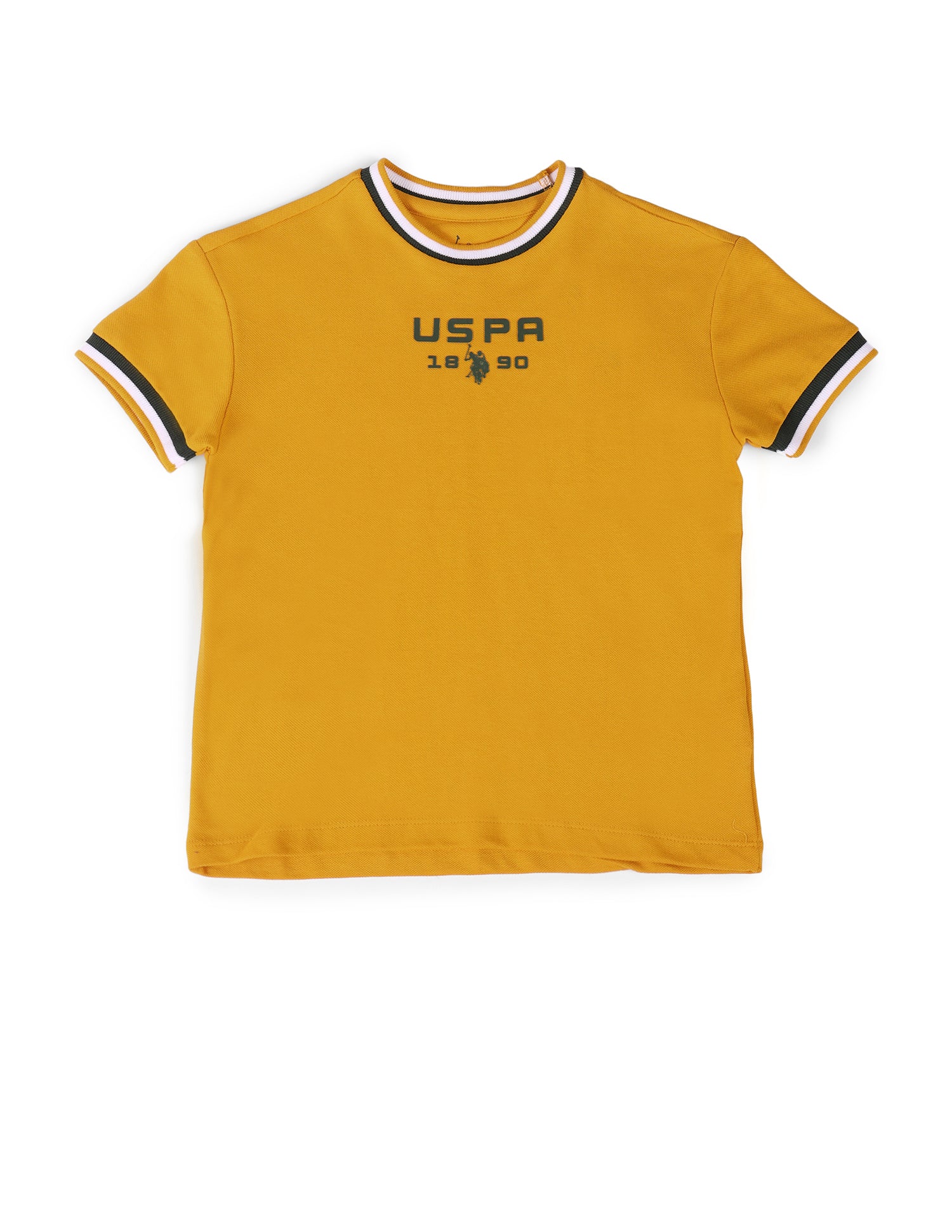 Boys Brand Printed Regular Fit T-Shirt Autumn Blaze - U.S. Polo Assn. India | Large