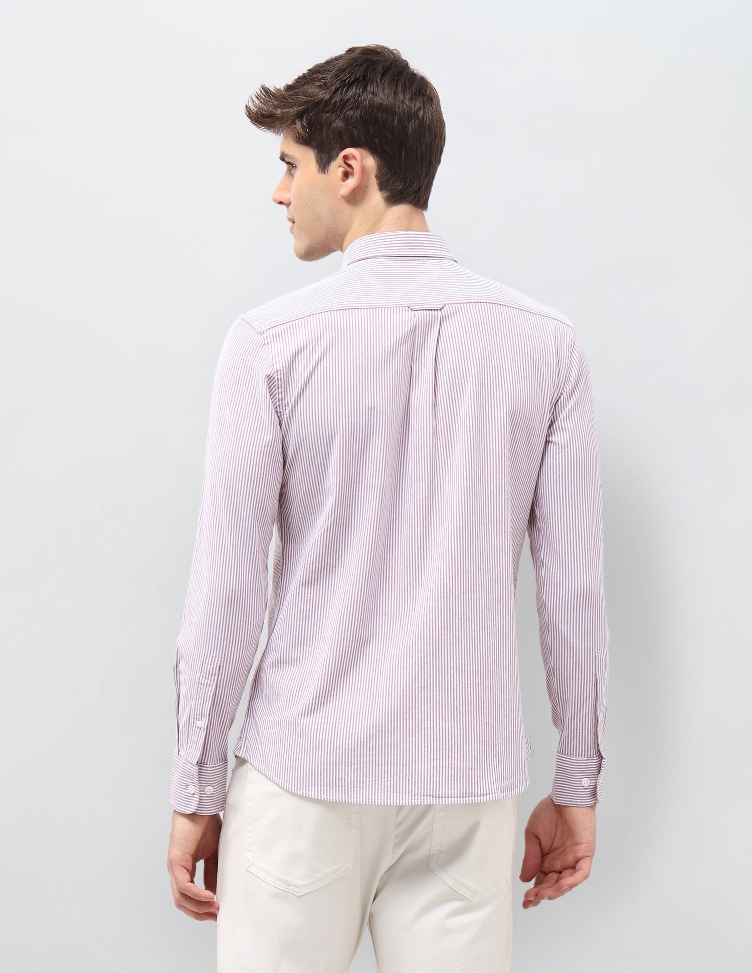 Vertical Striped Oxford Shirt Pink - U.S. Polo Assn. India | Large