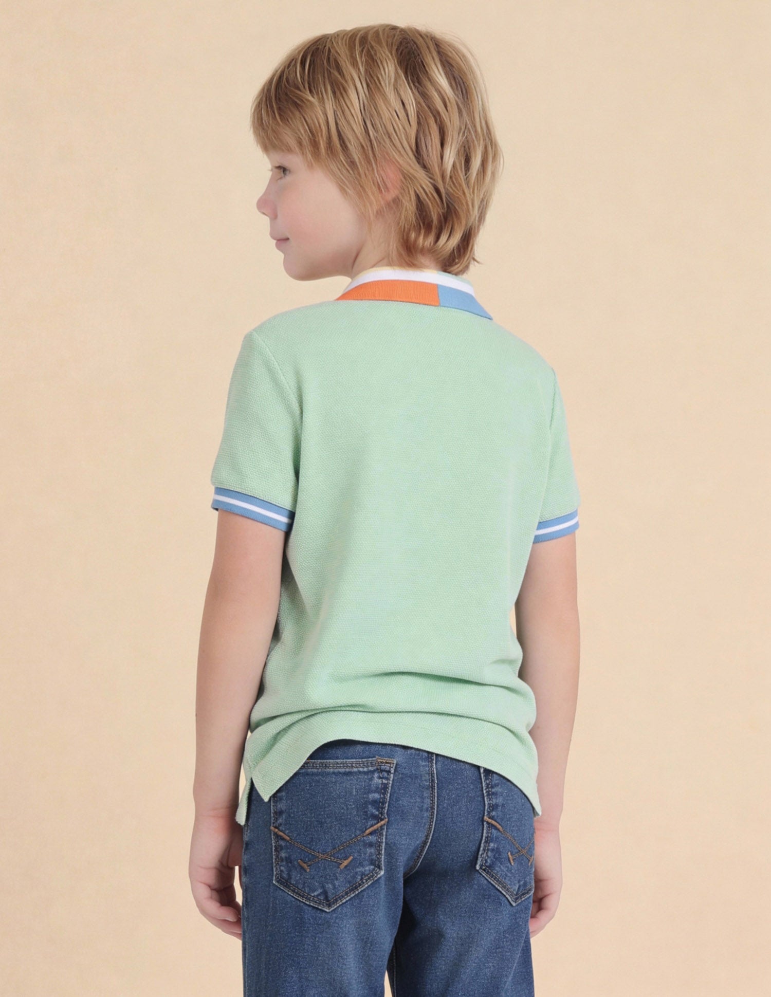 Solid Regular Fit Polo Shirt Green - U.S. Polo Assn. India | Large