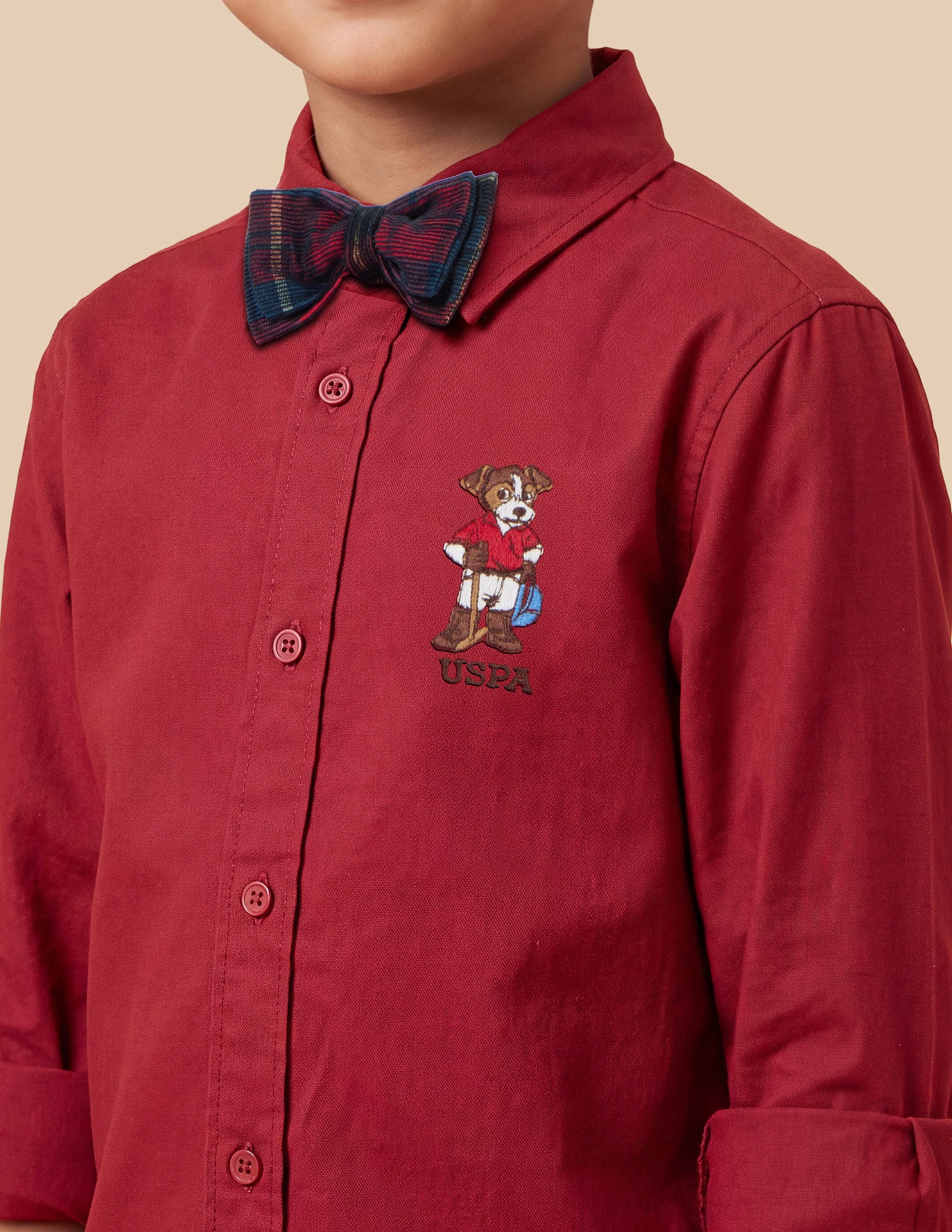 Solid Oxford Shirt Red - U.S. Polo Assn. India | Large
