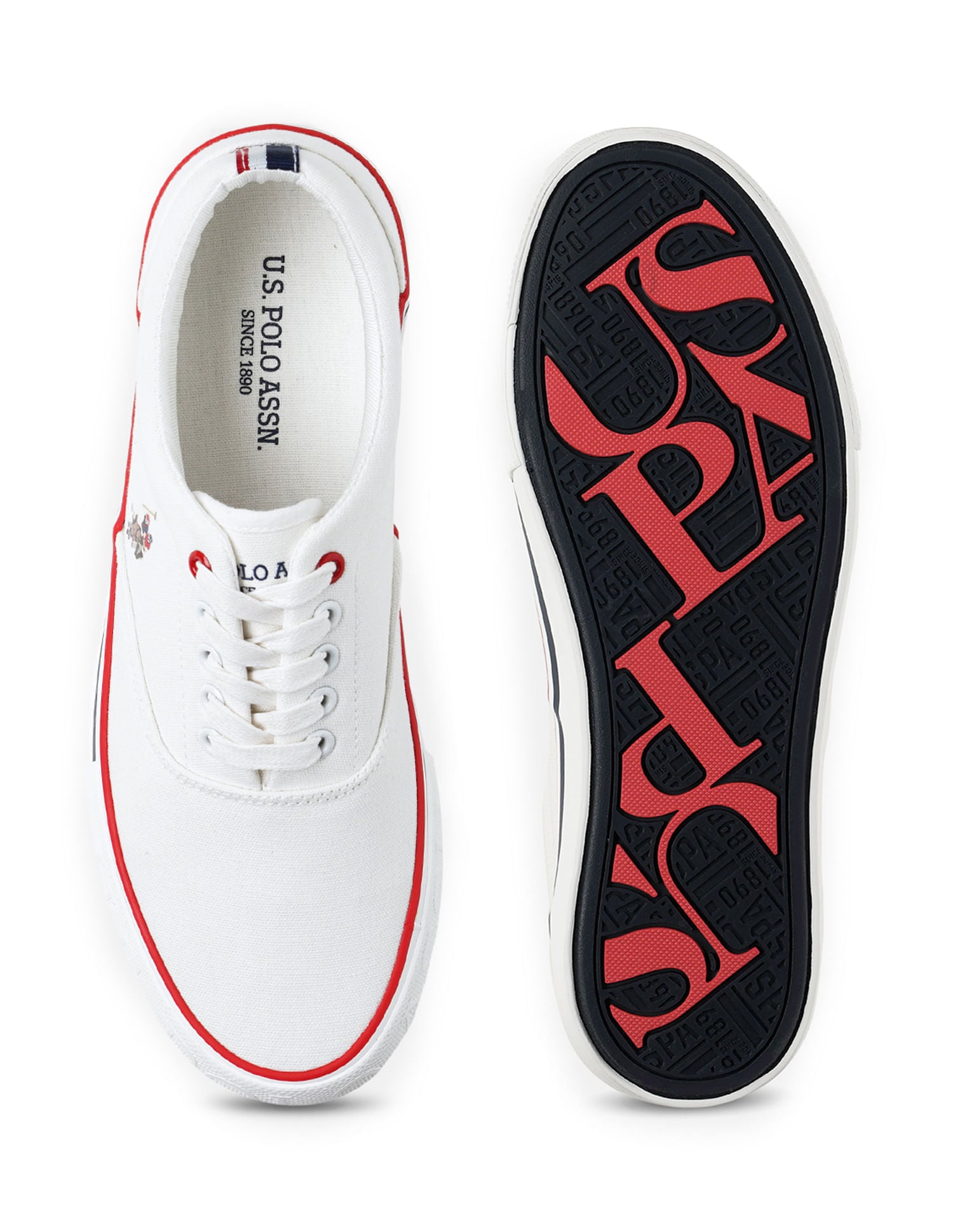 Men Lace-Ups Clyde 2.0 Sneakers Off White - U.S. POLO ASSN. | Large