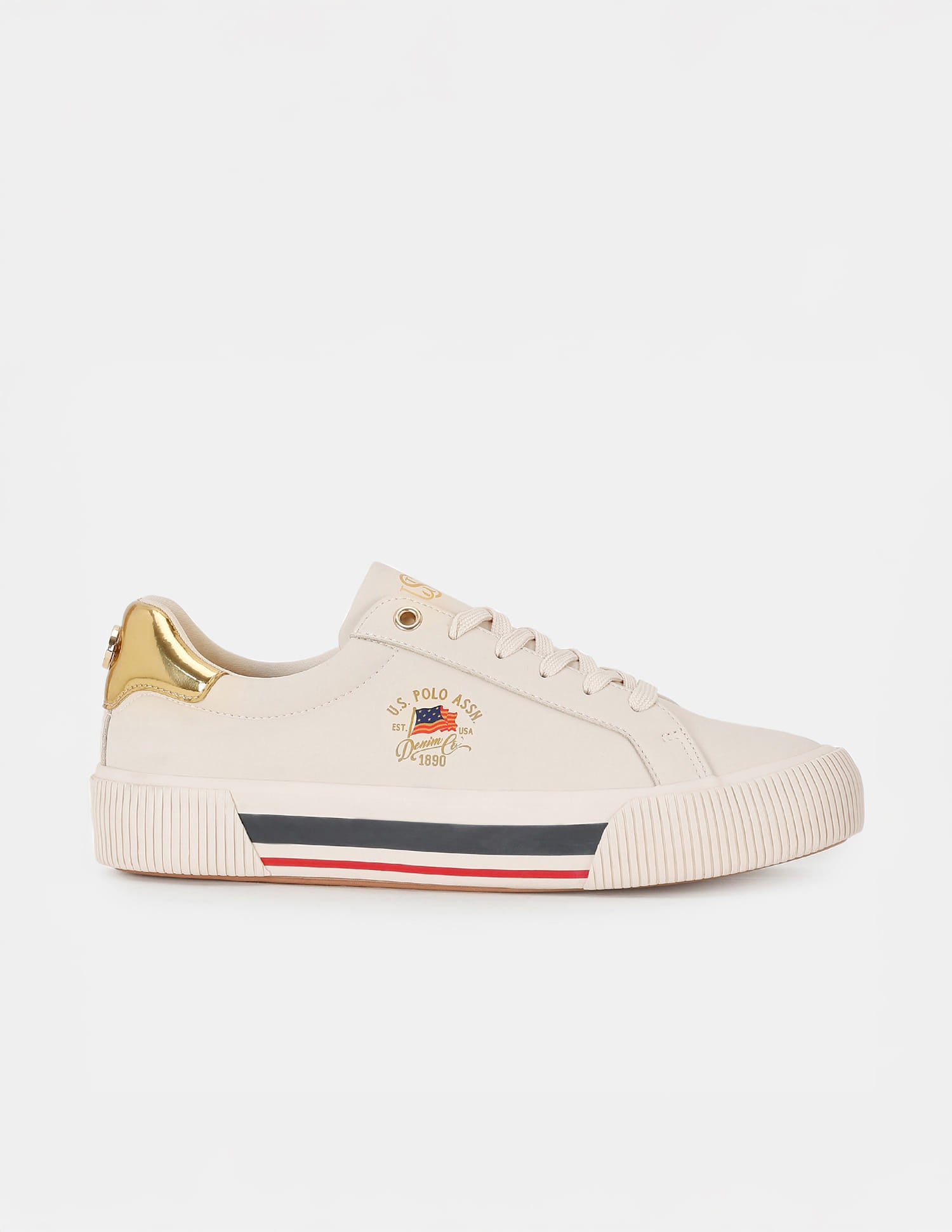 Lizzie 3.0 Nude Chunky Sneaker Shoes Nude - U.S. Polo Assn. India | Large