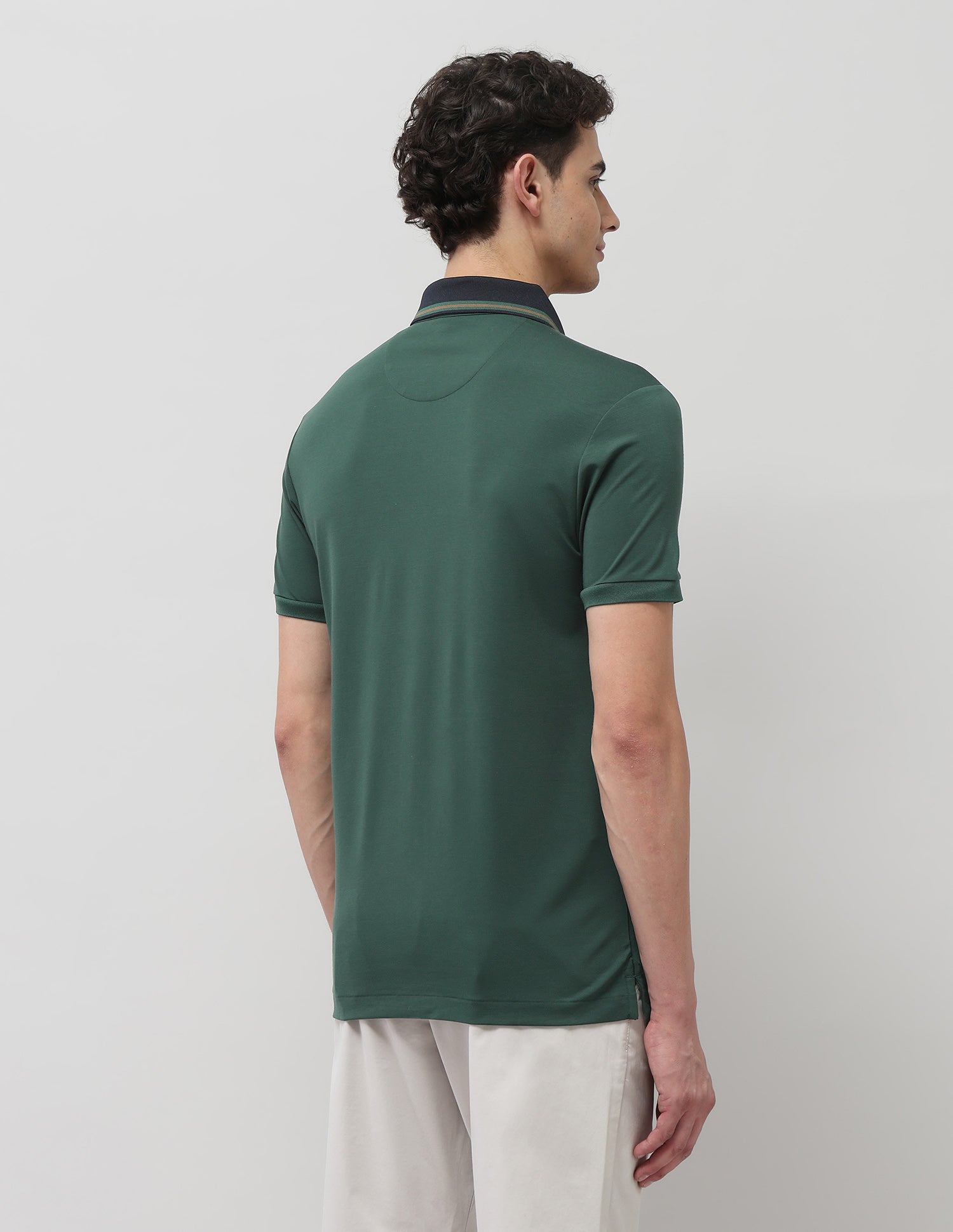 Solid Regular Fit Polo Shirt Dark Green - U.S. POLO ASSN. | Large