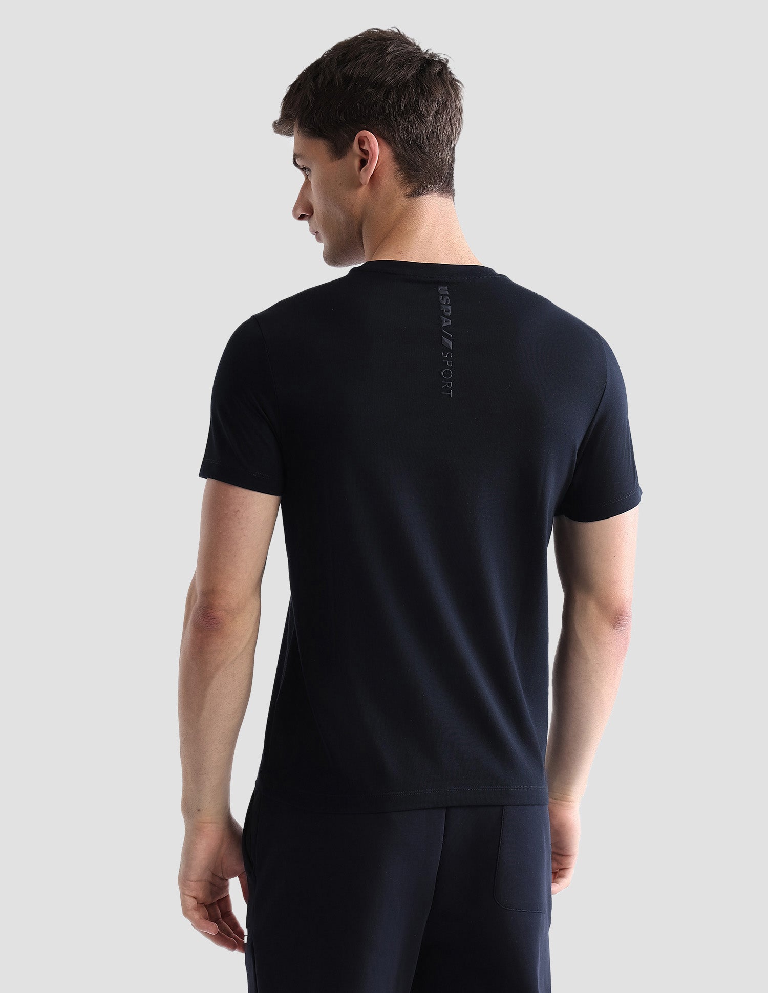 Brand Embossed Regular Fit Active T-Shirt Navy - U.S. POLO ASSN. | Large
