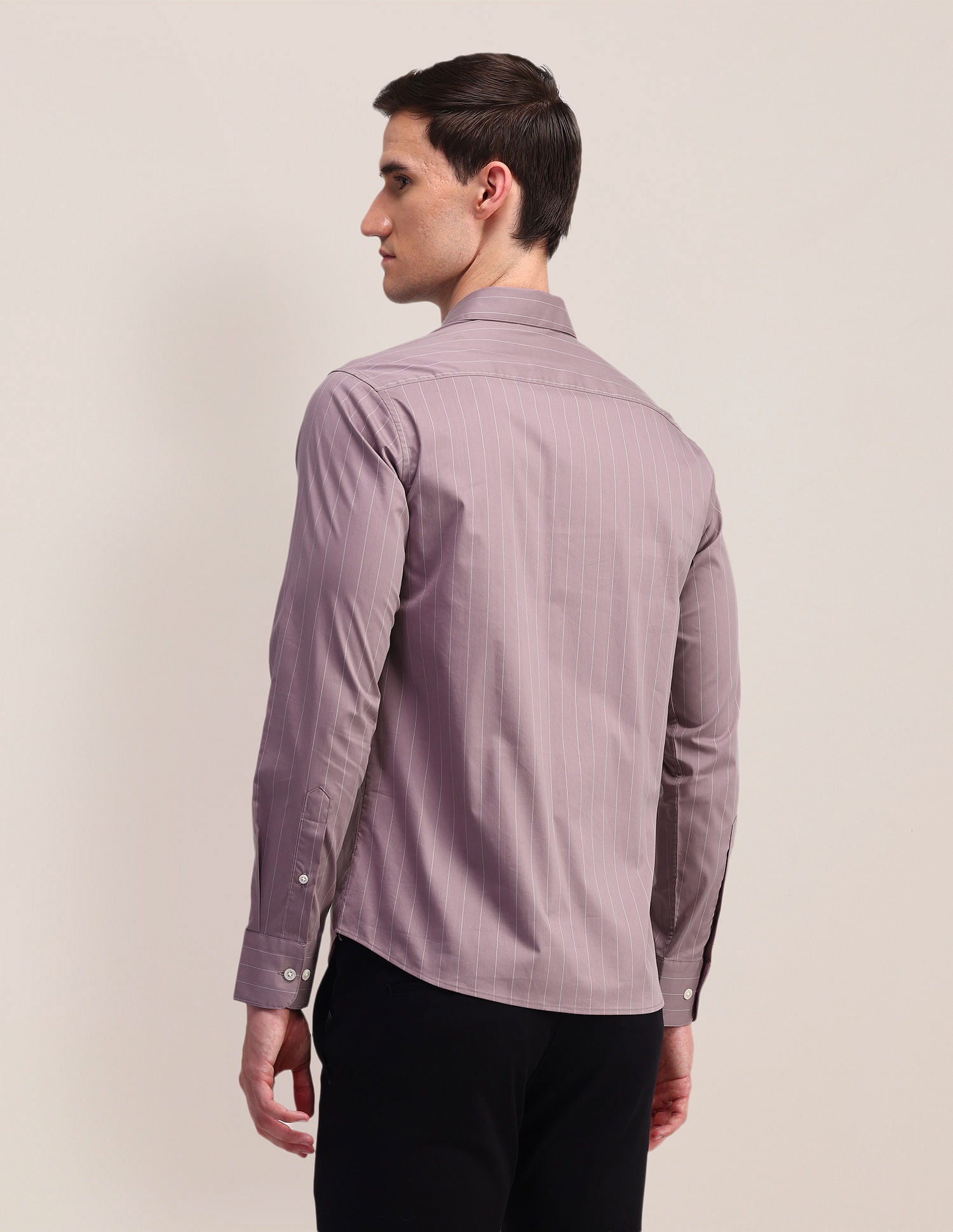 Vertical Striped Regular Fit Shirt Pink - U.S. POLO ASSN. | Large