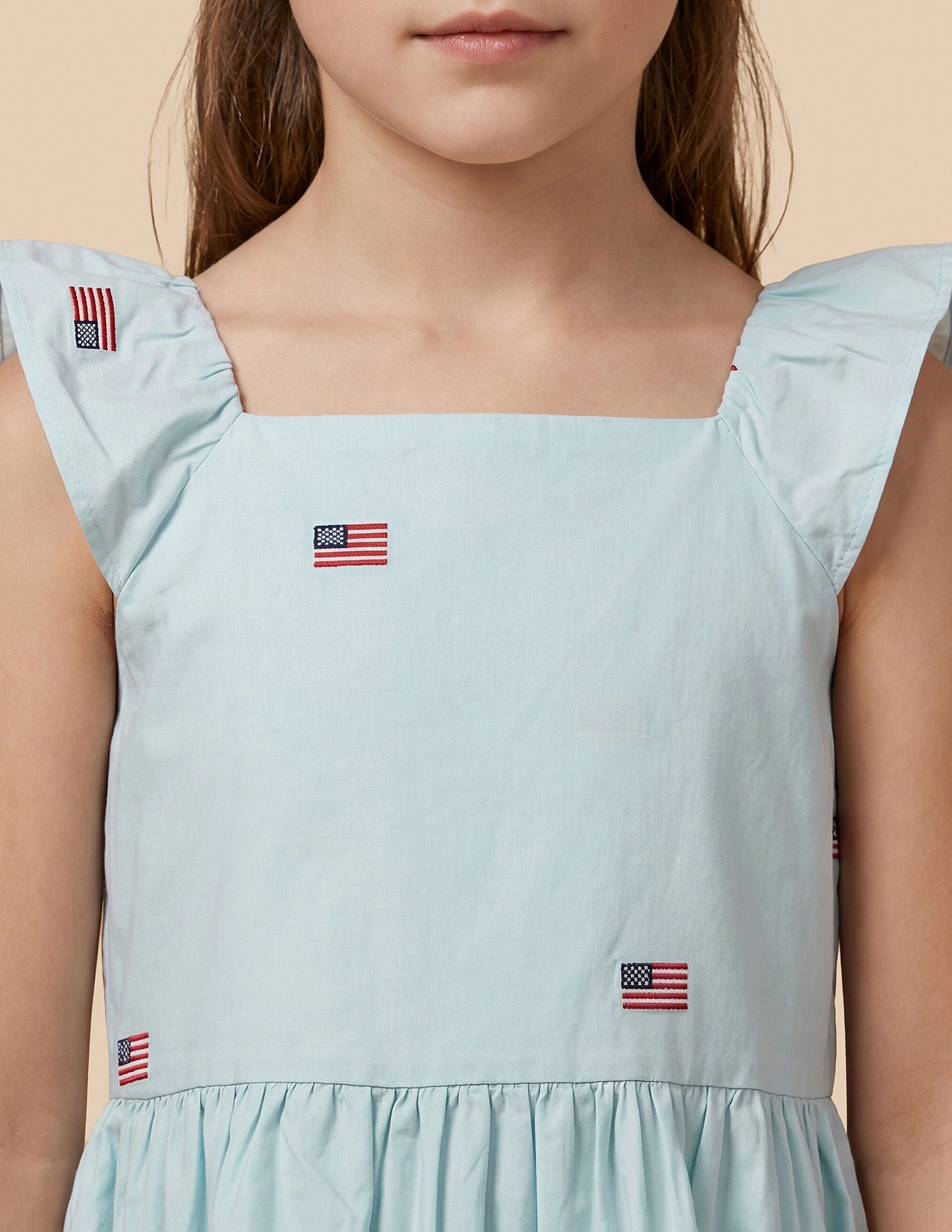 Emrboidered A-Line Dress Light Blue - U.S. Polo Assn. India | Large