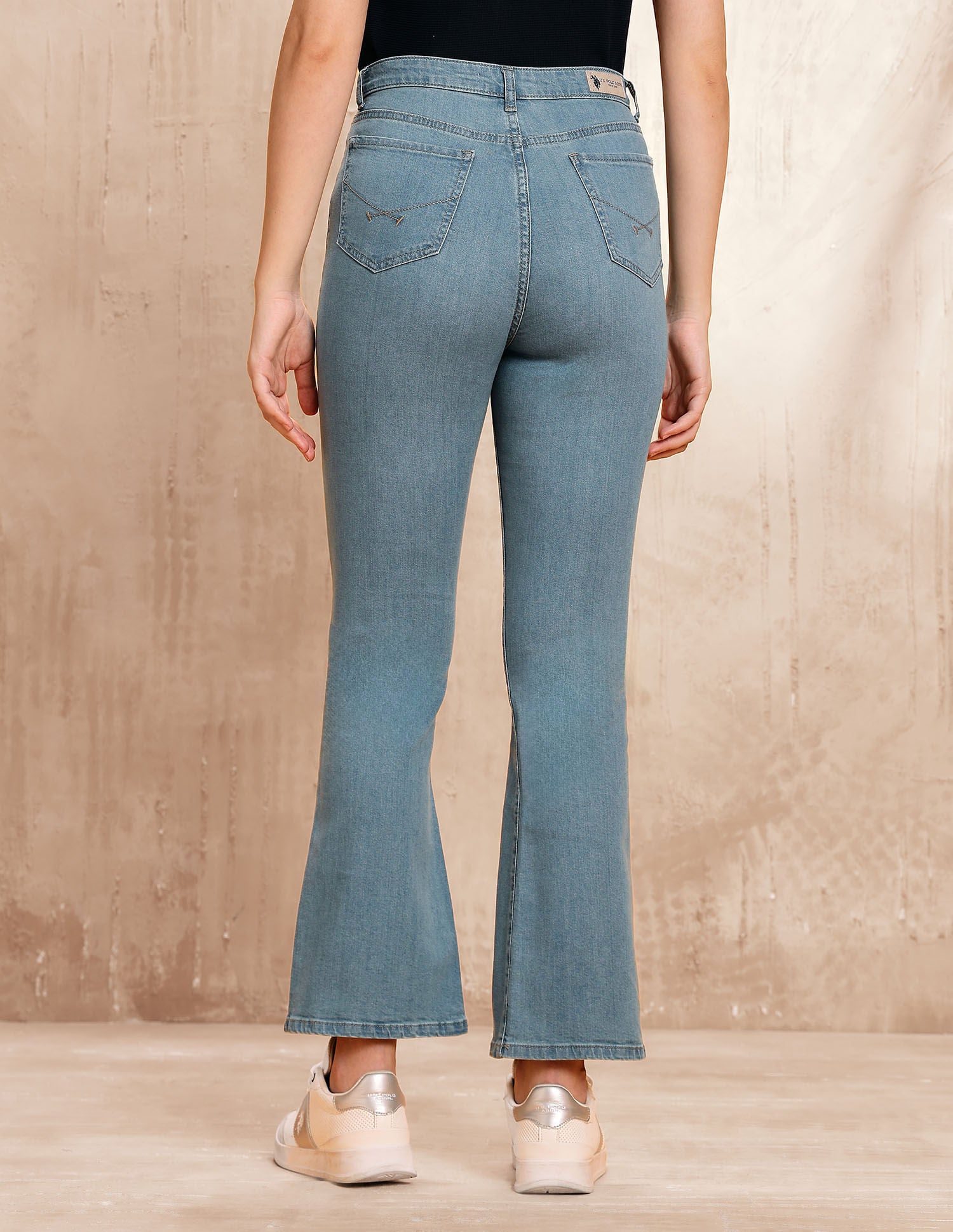 Ultra High Rise Bootcut Fit Jeans Blue - U.S. POLO ASSN. | Large