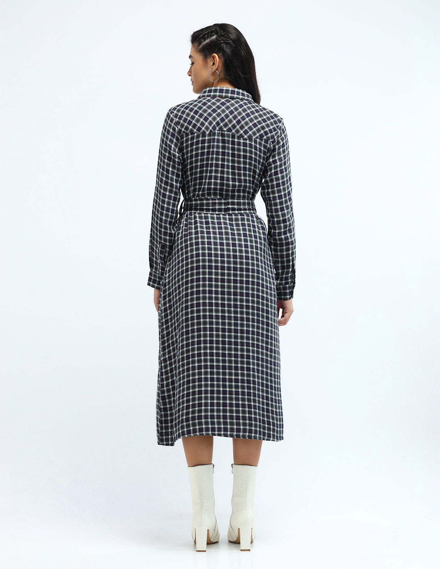 Tatan Check Shirt Dress Multicolour - U.S. POLO ASSN. | Large