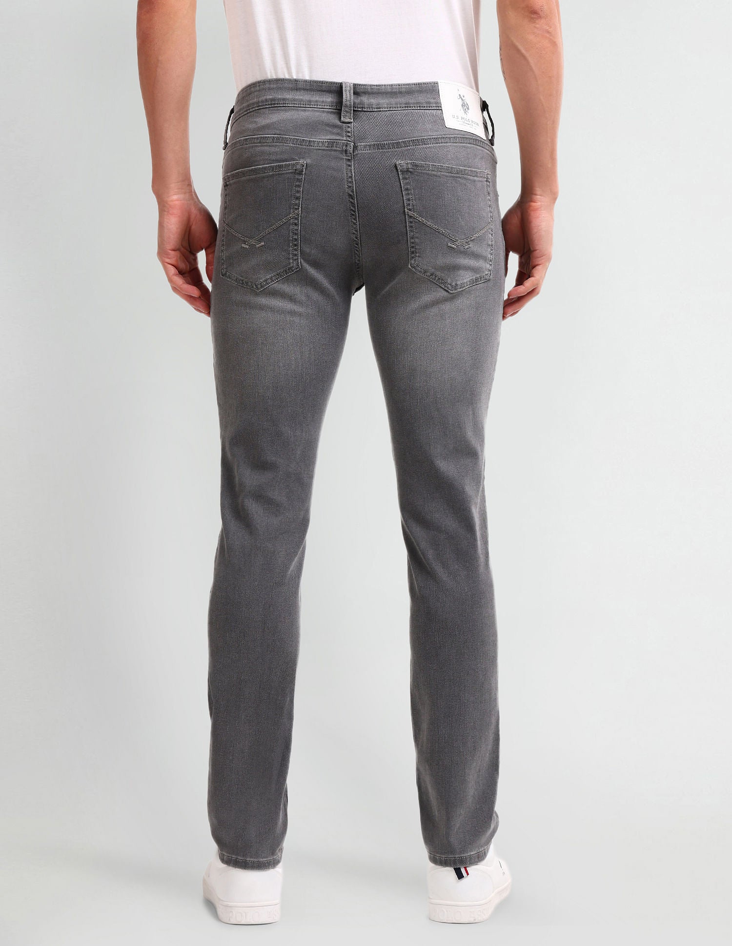 Brandon Slim Tapered Grey Jeans Grey - U.S. Polo Assn. India | Large