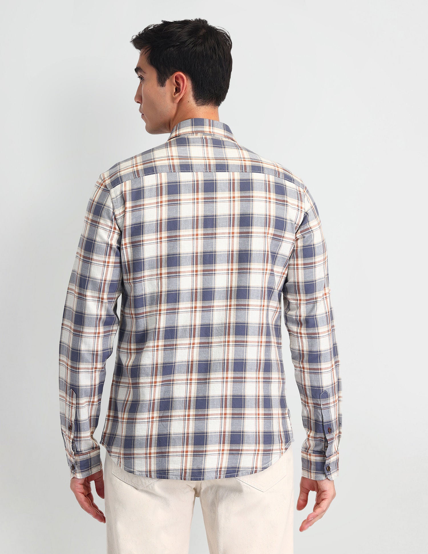Tartan Check Regular Fit Shirt Brown - U.S. Polo Assn. India | Large