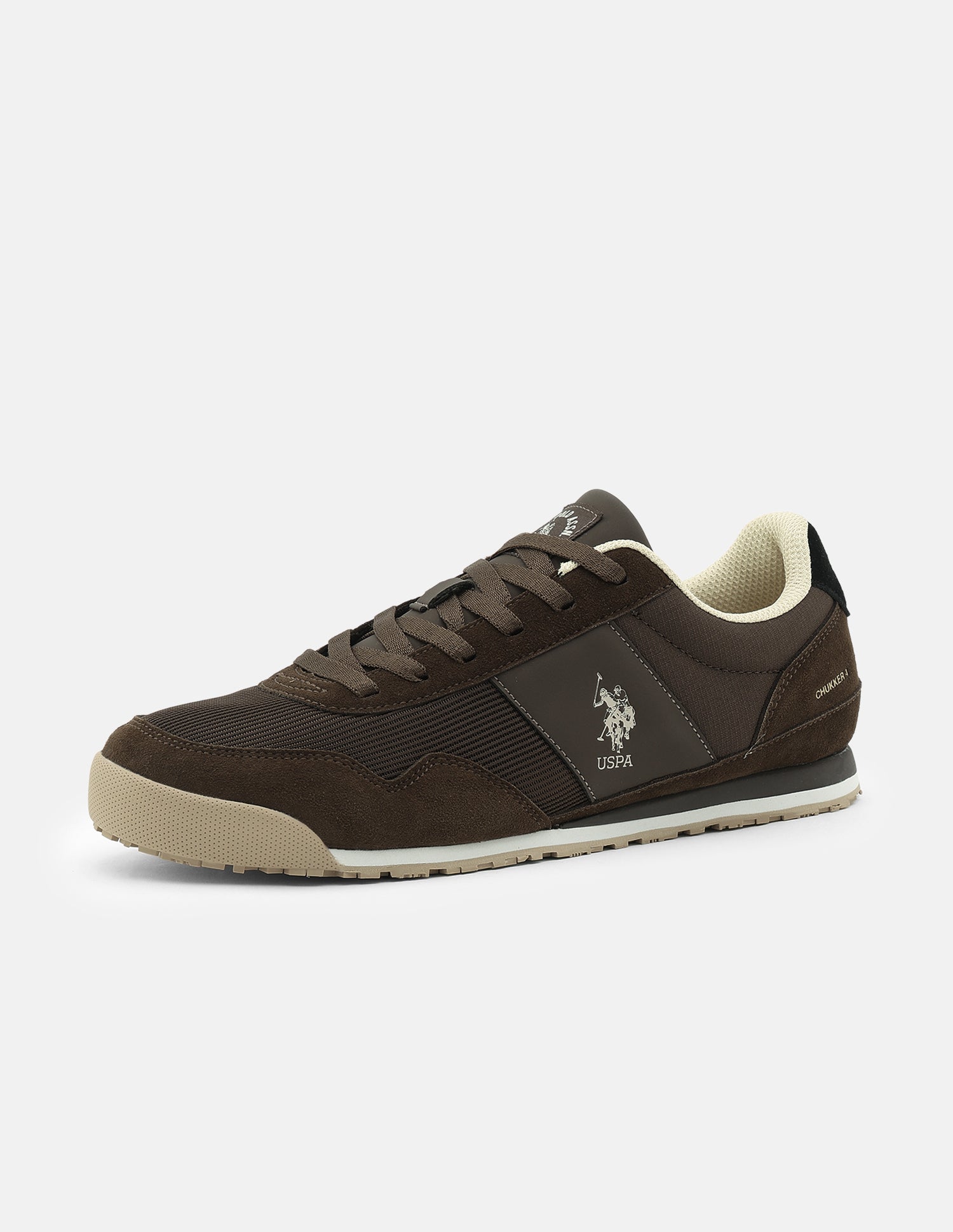 Round Toe Chukker 4 Suede Sneakers Brown - U.S. Polo Assn. India | Large