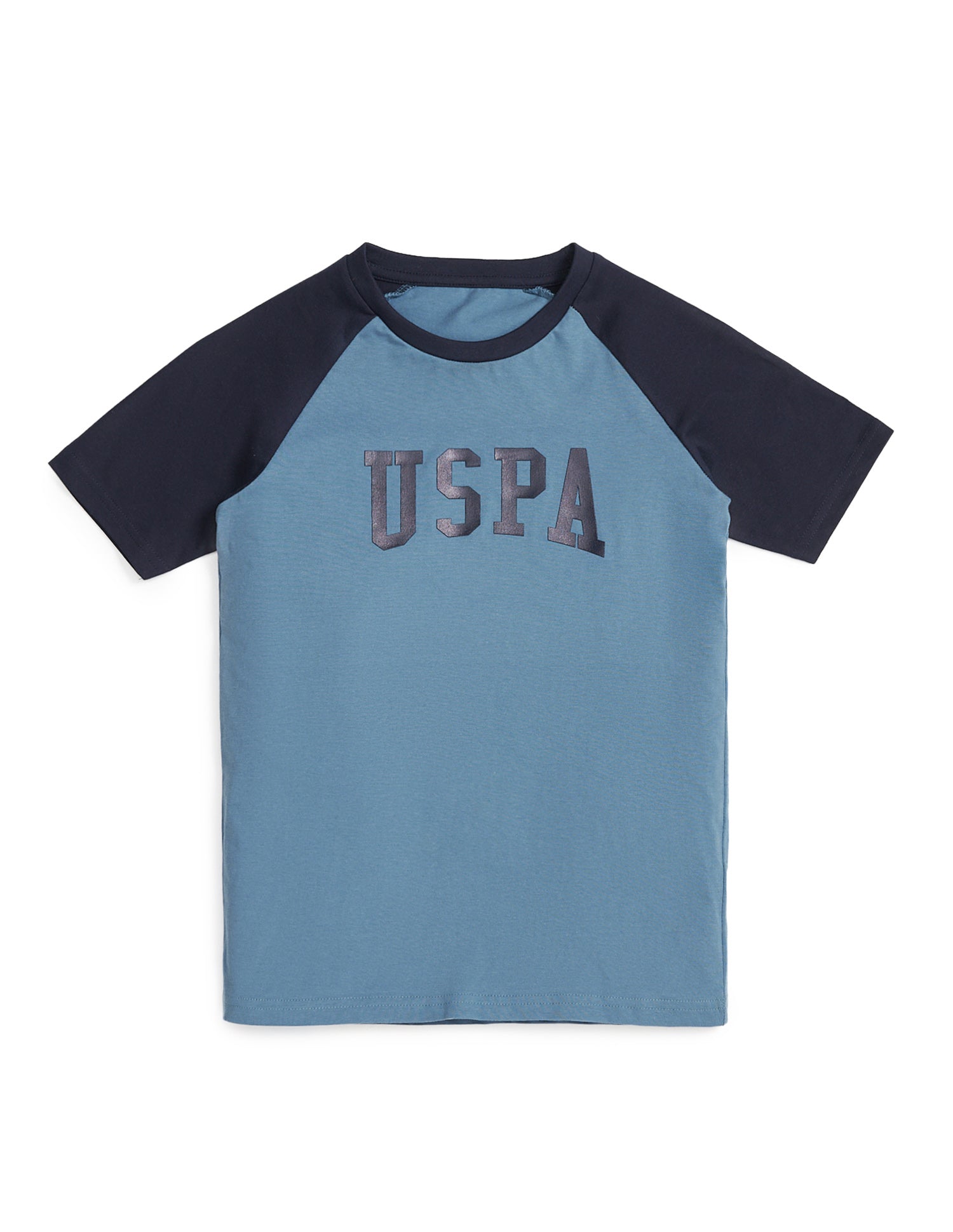 Raglan Sleeve LKE01 Lounge T-Shirt - Pack Of 1 Blue and Navy - U.S. POLO ASSN. | Large