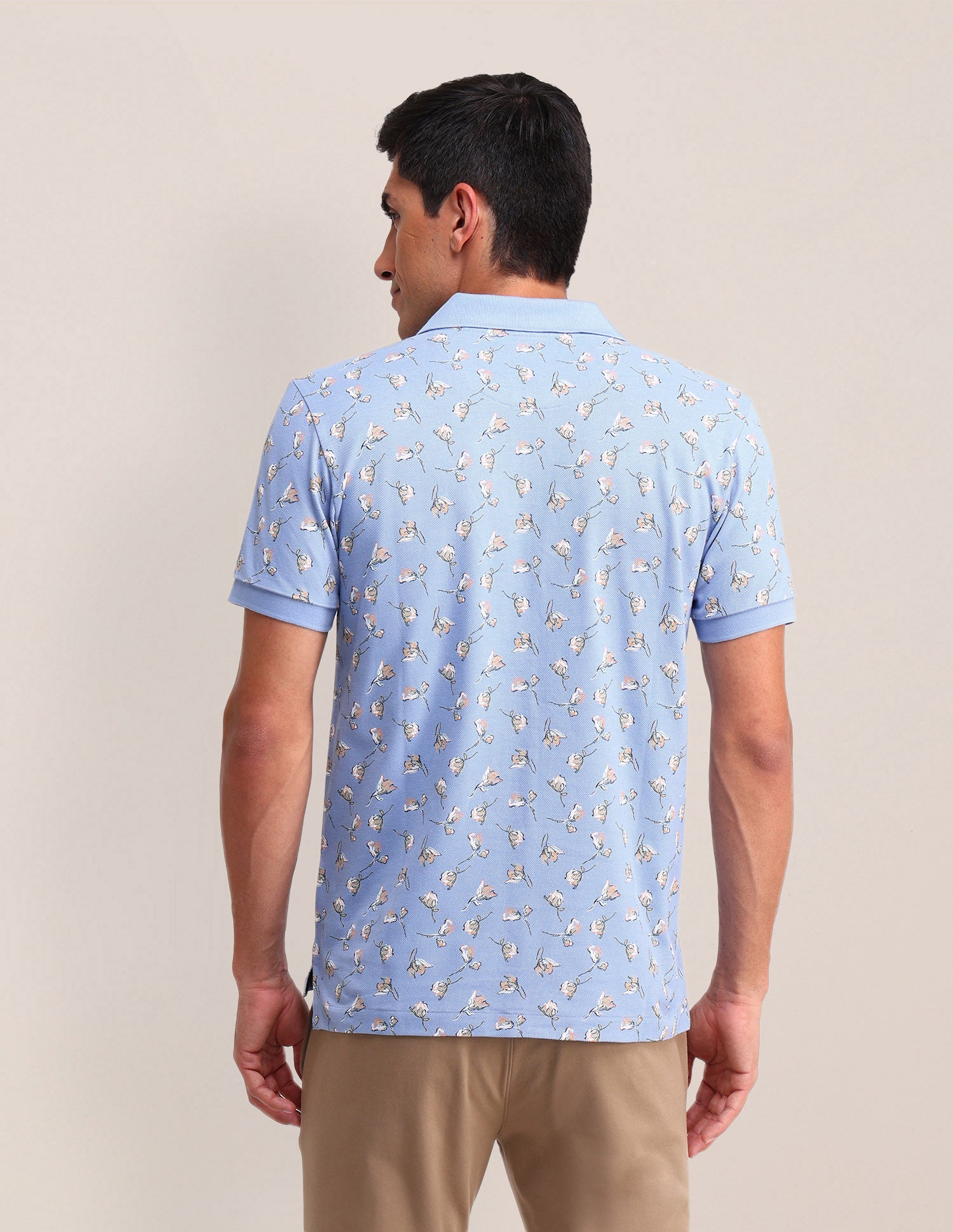Solid Slim Fit Polo Shirt Blue - U.S. Polo Assn. India | Large