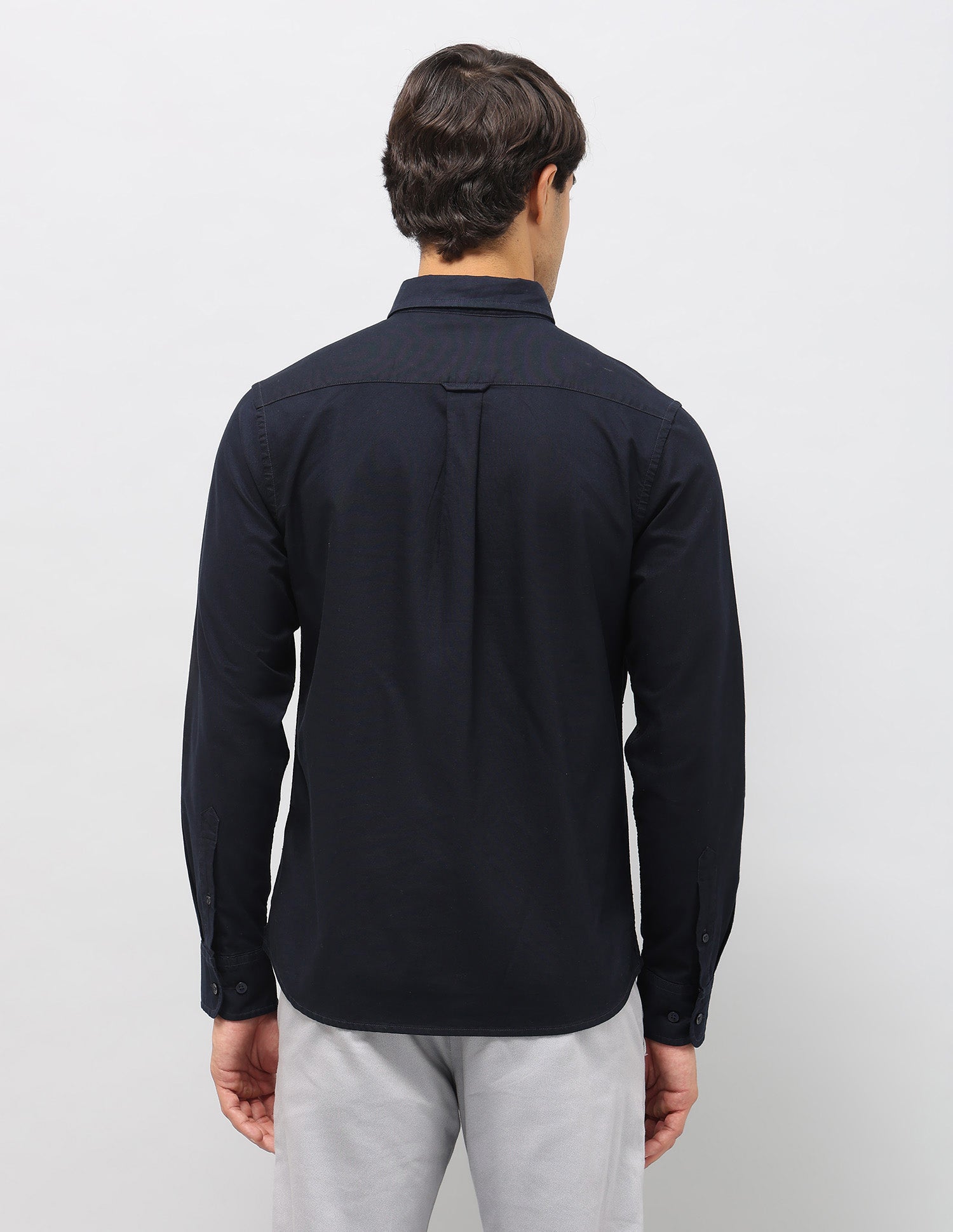 Pure Cotton Tailored Fit Shirt Navy - U.S. Polo Assn. India | Large