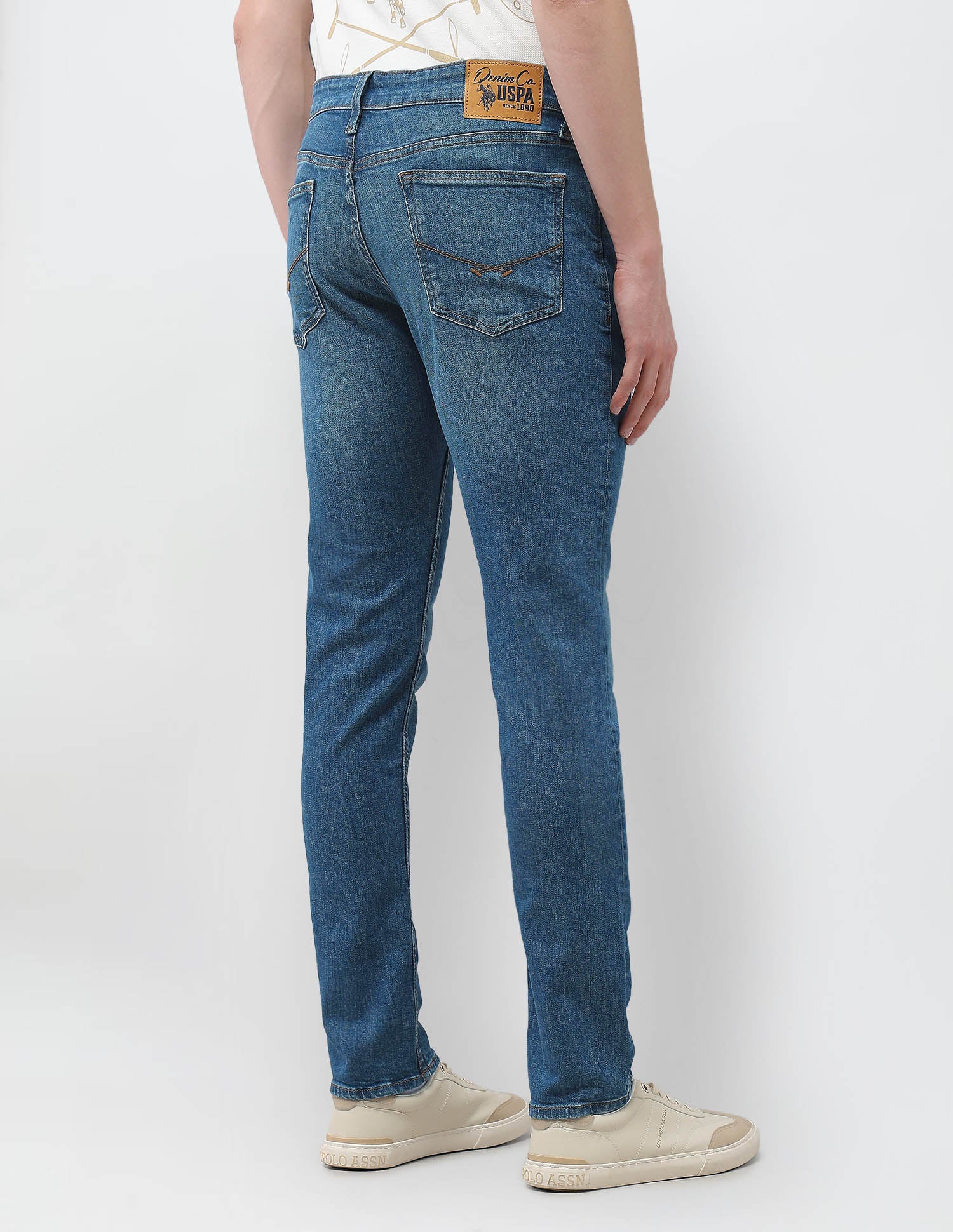 Brandon Slim-Tapered Fit Jeans Med Blue - U.S. Polo Assn. India | Large