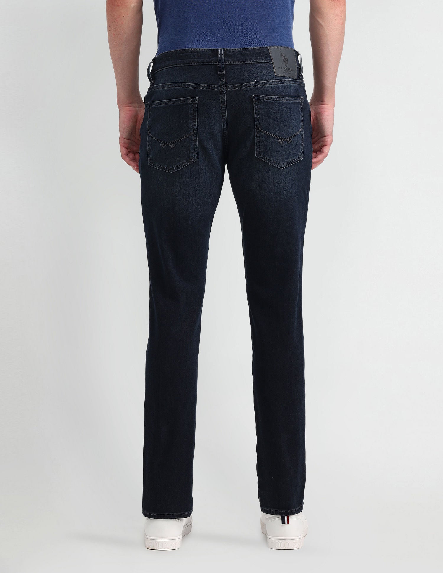 Brandon Slim Tapered Fit Blue Jeans Blue - U.S. POLO ASSN. | Large