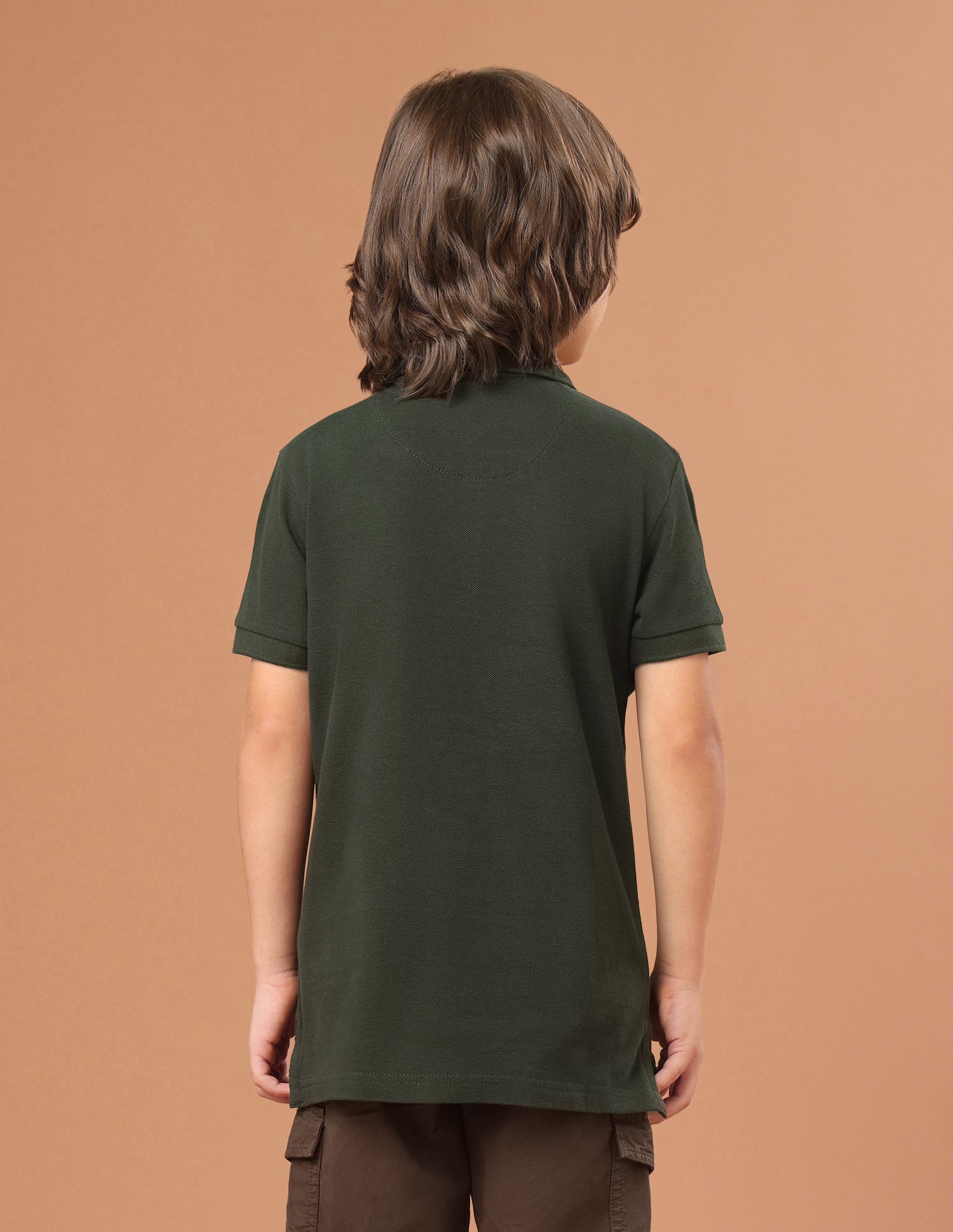 Brand Typographic Regular Fit Polo Shirt Olive - U.S. Polo Assn. India | Large