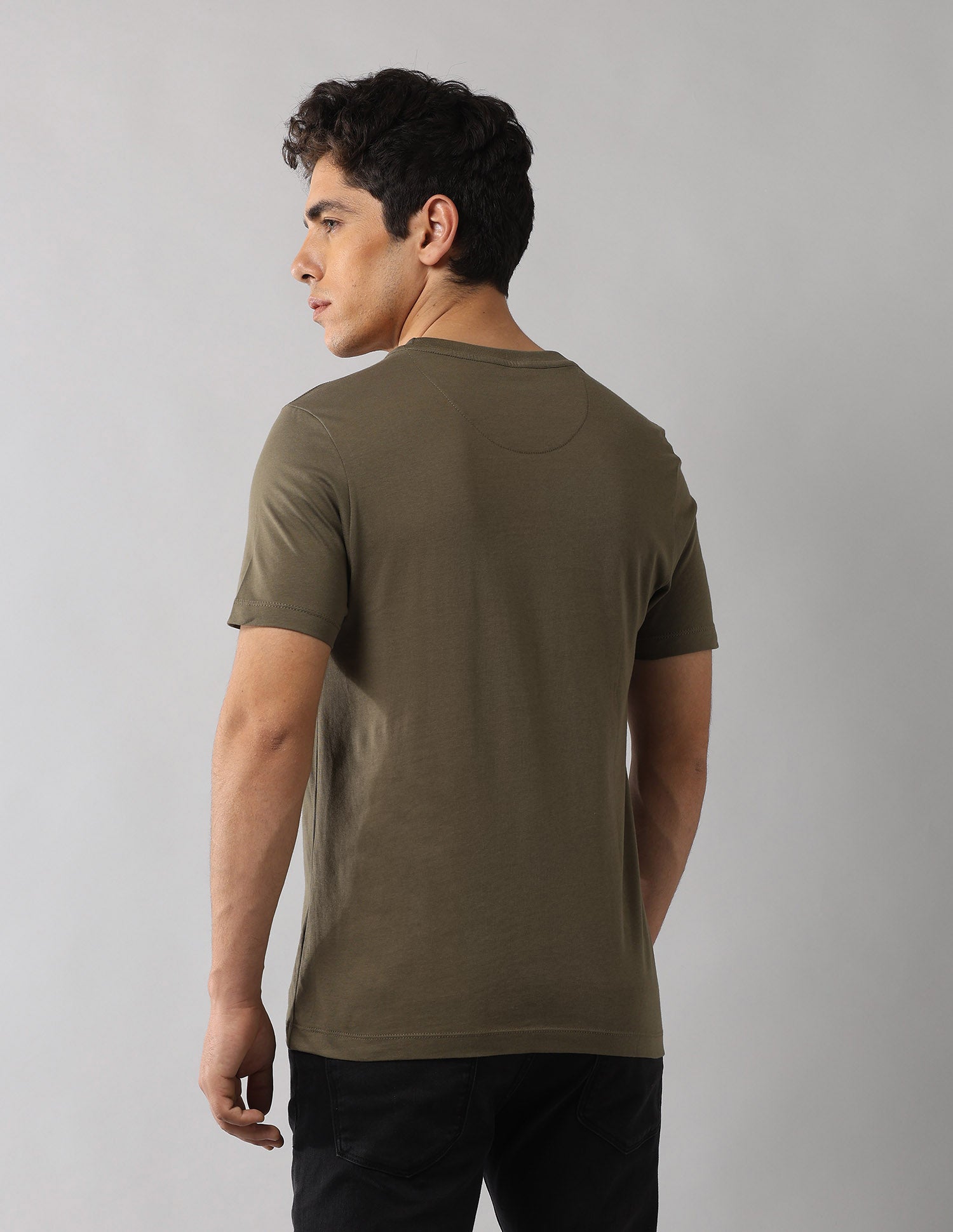 Brand Printed Americana T-Shirt Light Olive - U.S. POLO ASSN. | Large