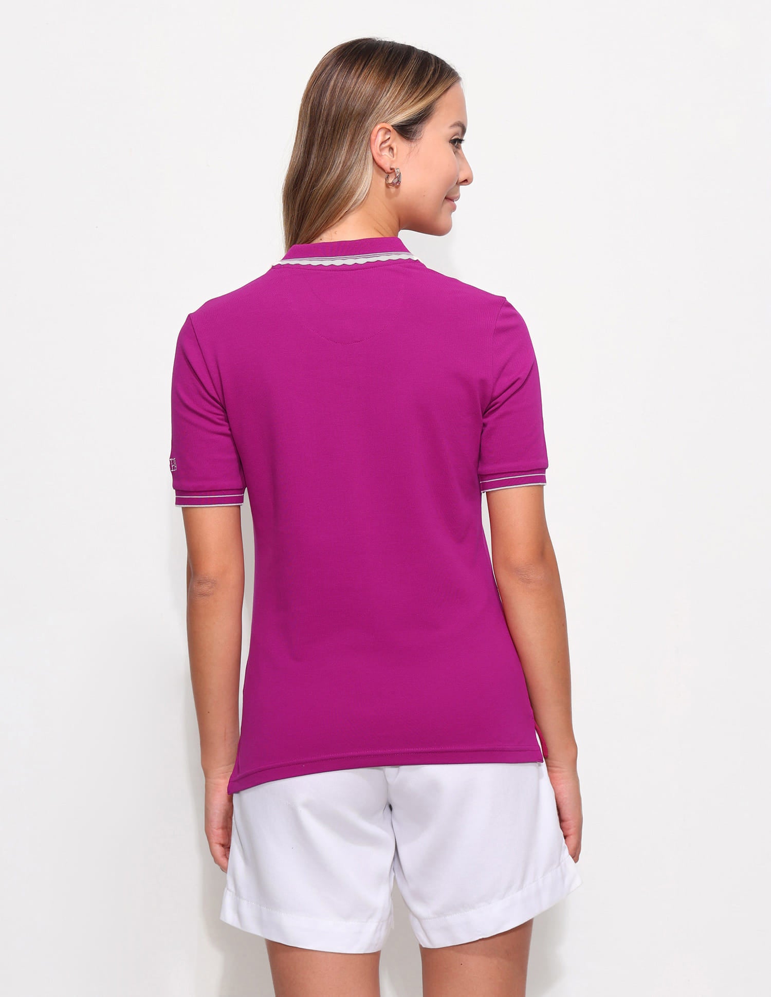 Regular Fit Scalloped Edge Polo Shirt Purple - U.S. Polo Assn. India | Large