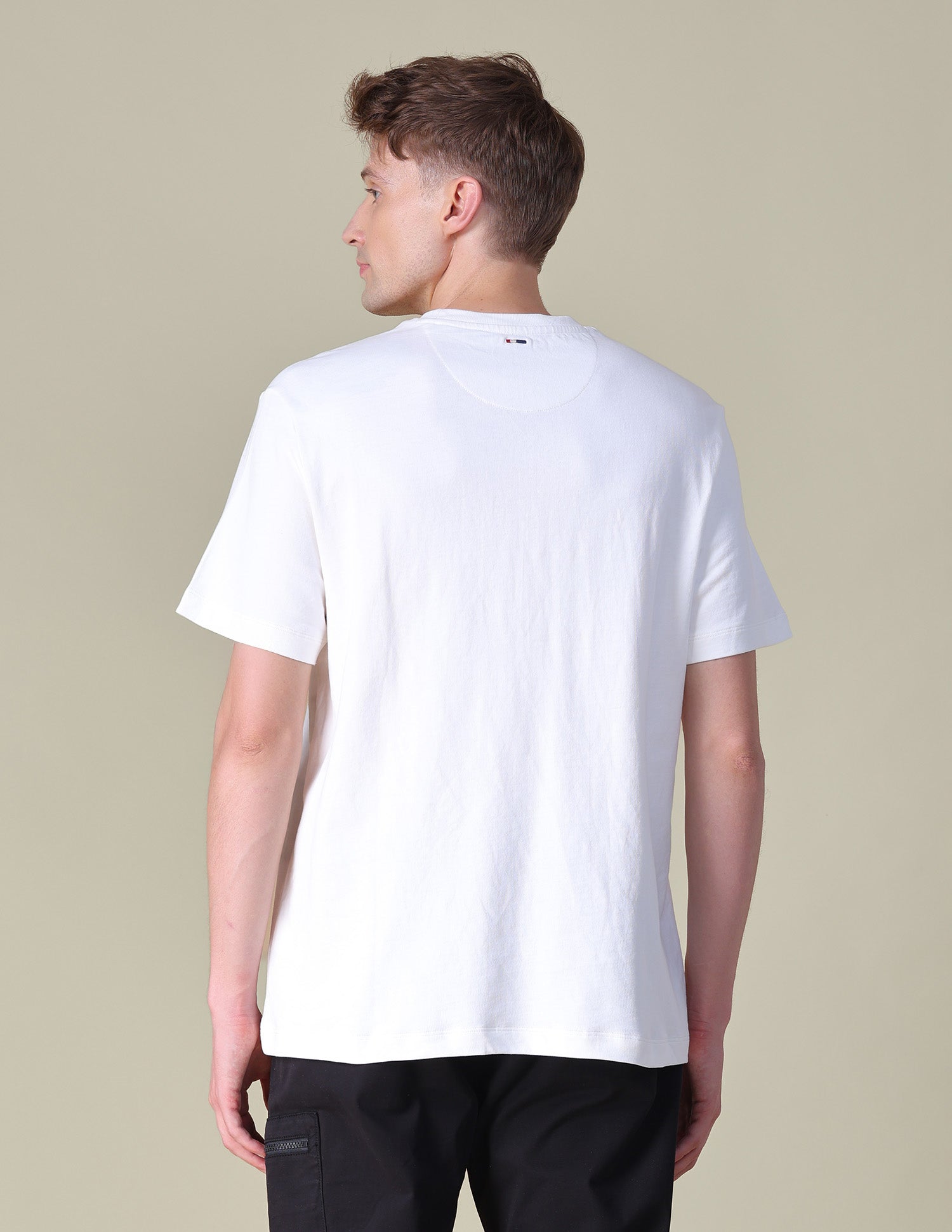 Graphic Brand Printed Relaxed Fit T-Shirt Ivory - U.S. POLO ASSN. | Large