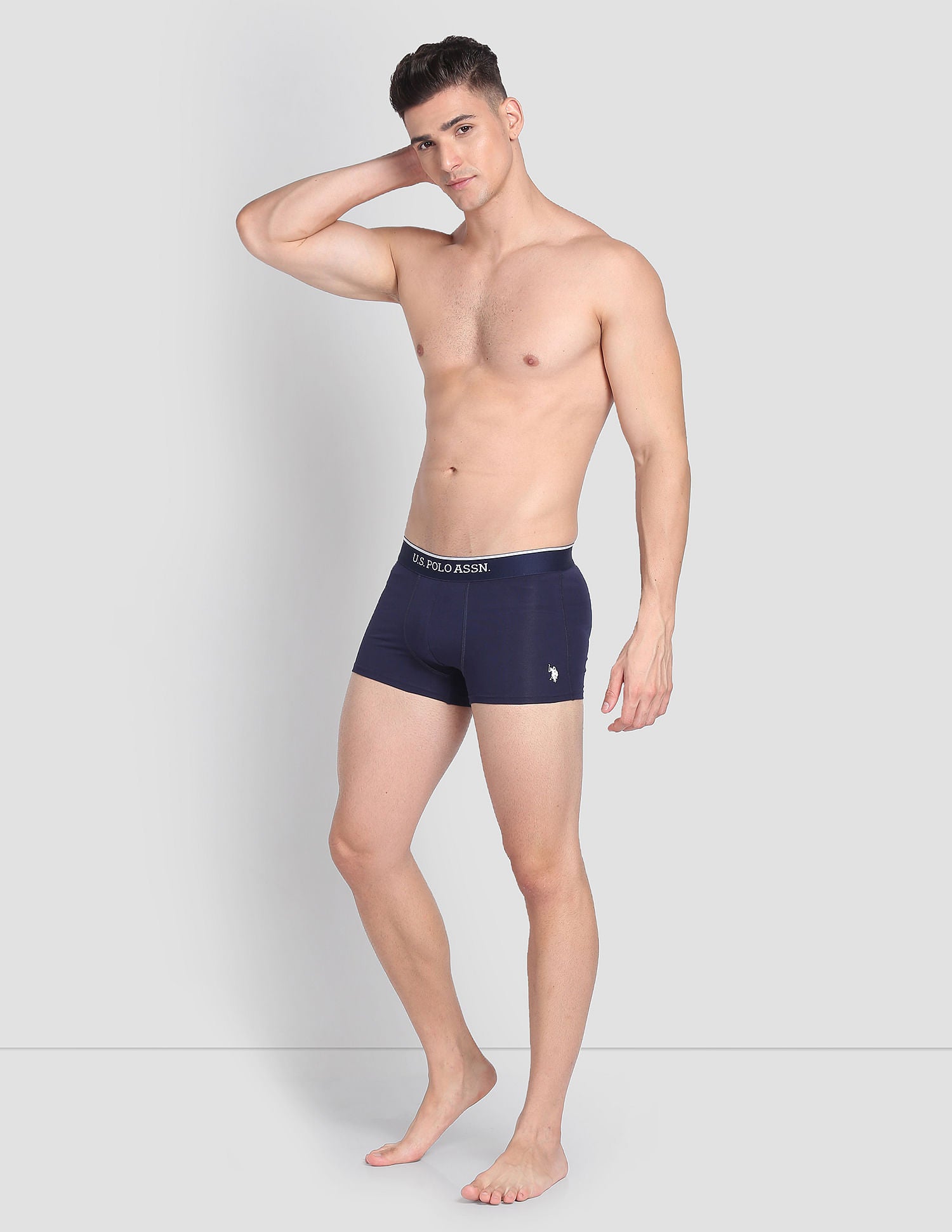 Mid Rise ET004 Trunks - Pack Of 3 Black, Green And Navy - U.S. POLO ASSN. | Large