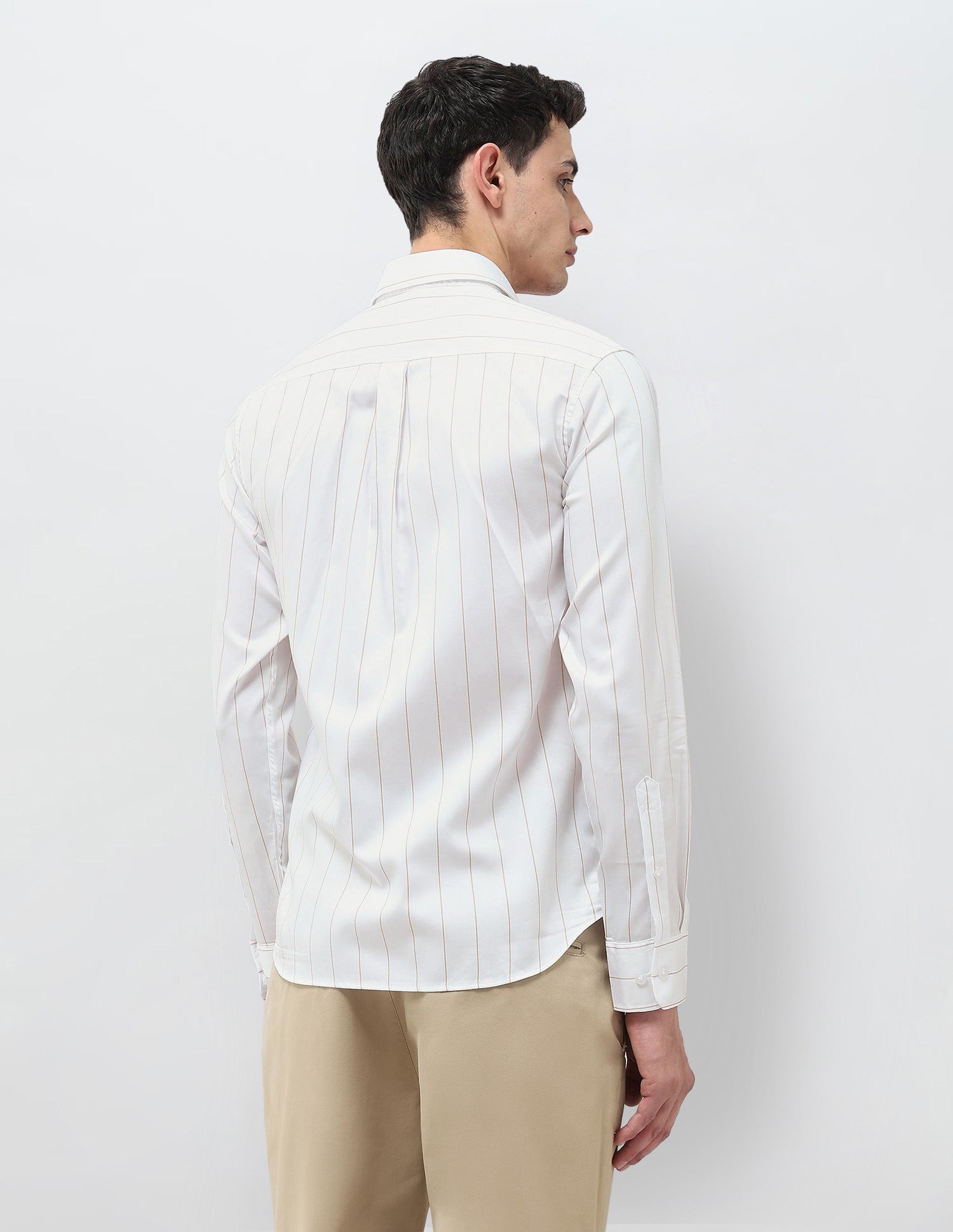 Satin Tailored Fit Shirt White - U.S. POLO ASSN. | Large