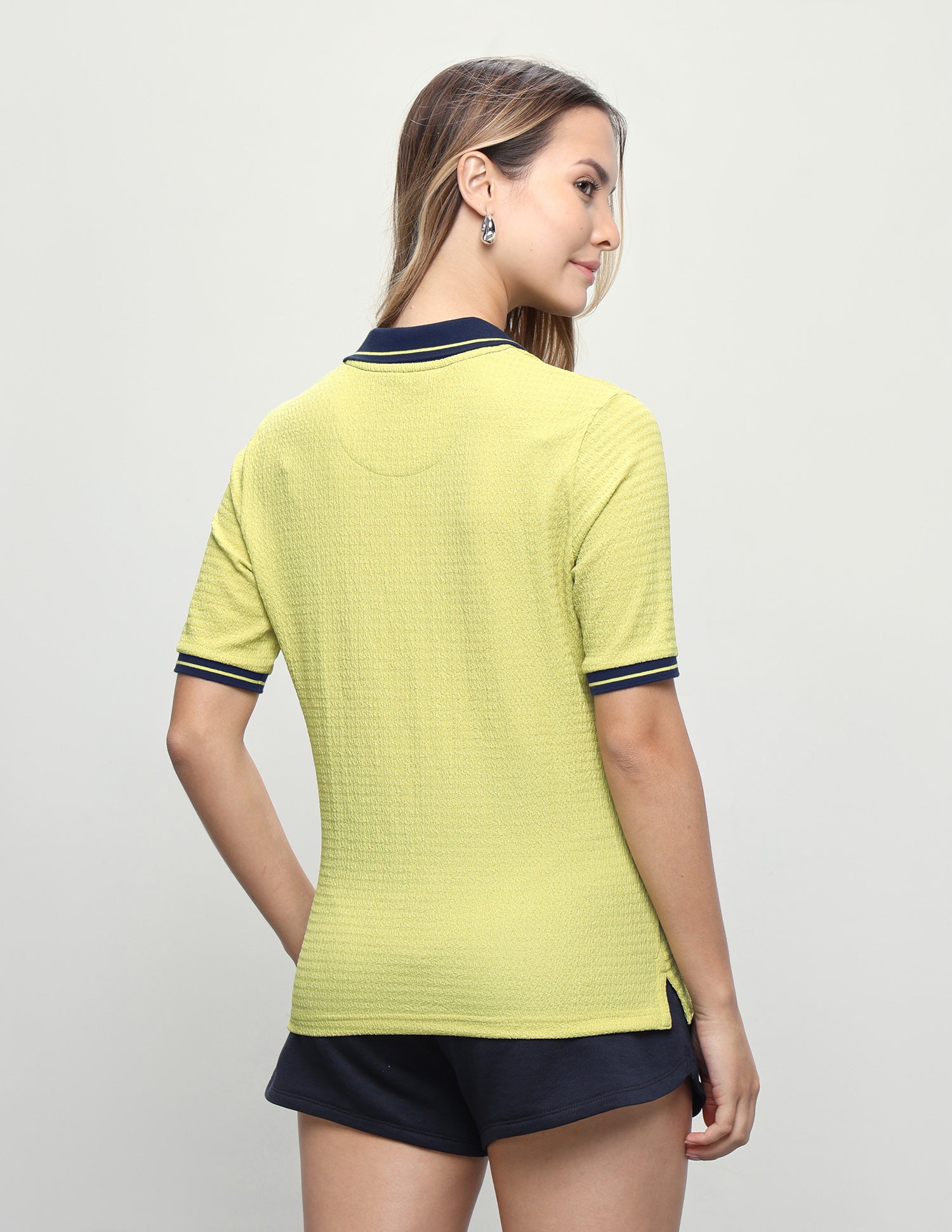 Textured Regular Fit Polo Shirt Lime-Green - U.S. Polo Assn. India | Large