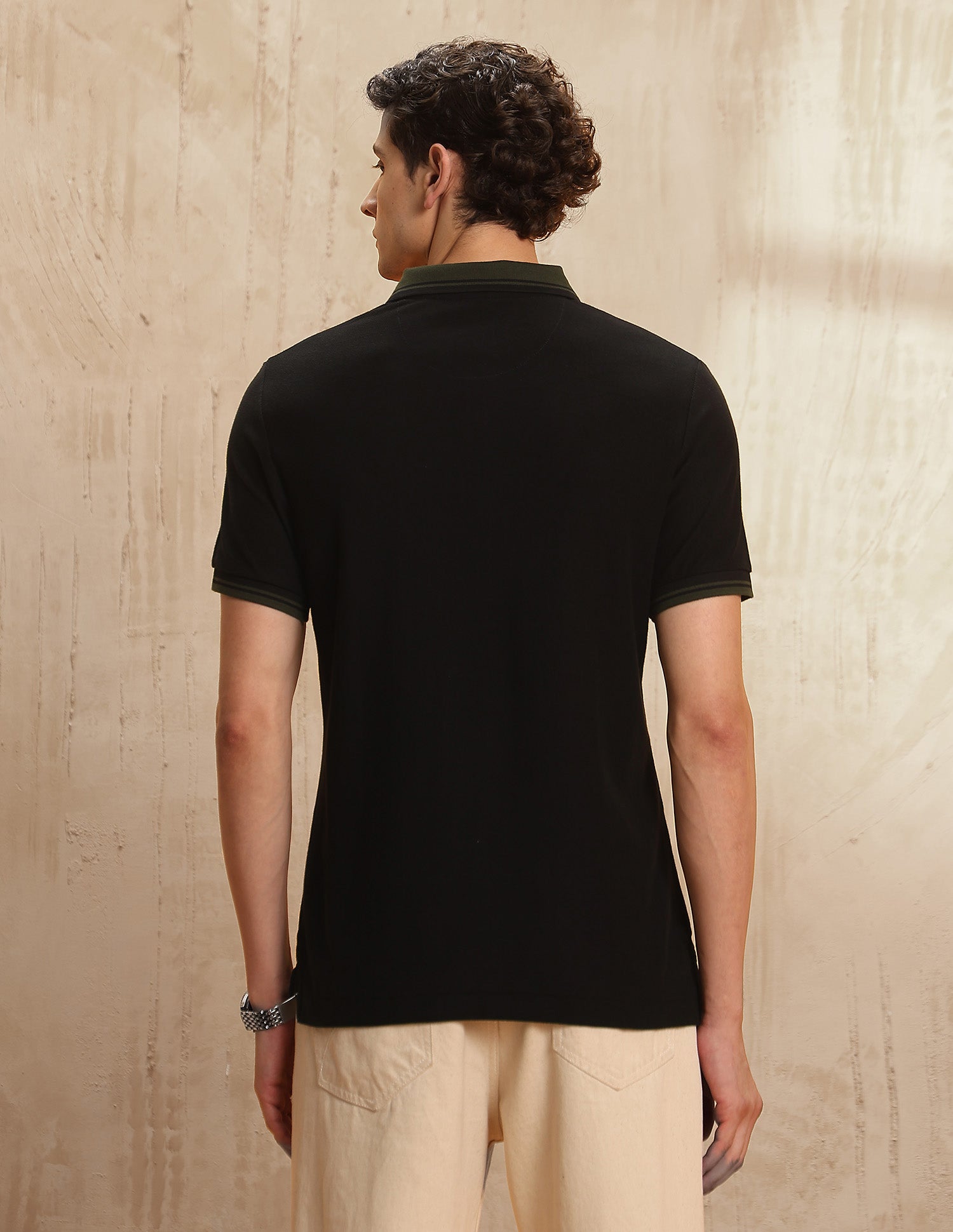 Colourblocked Legend Of Horseshoe Polo Shirt Olive - U.S. POLO ASSN. | Large