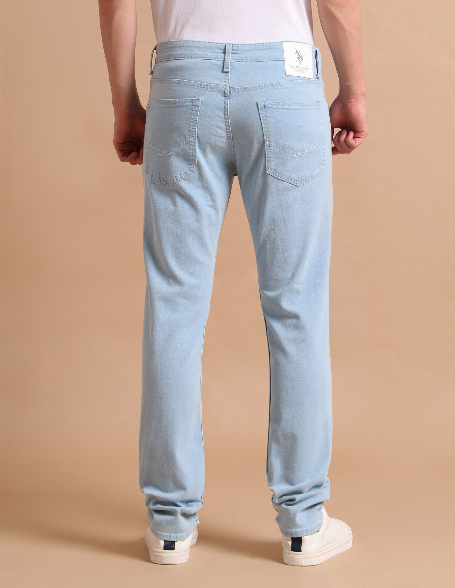 Brandon Slim Tapered Fit Blue Jeans Blue - U.S. POLO ASSN. | Large