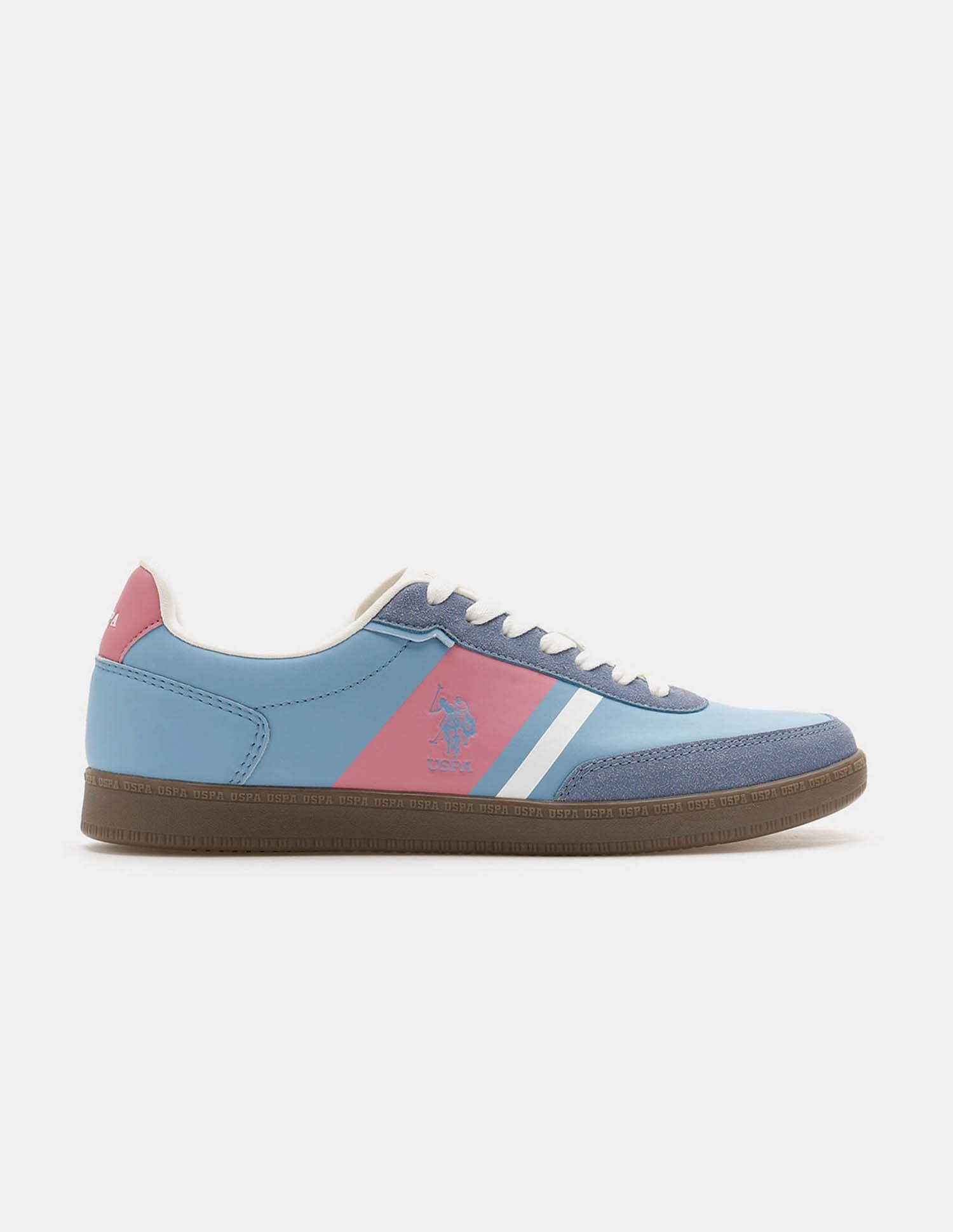 Men Hilton Colour Blocked Sneakers Blue - U.S. Polo Assn. India | Large